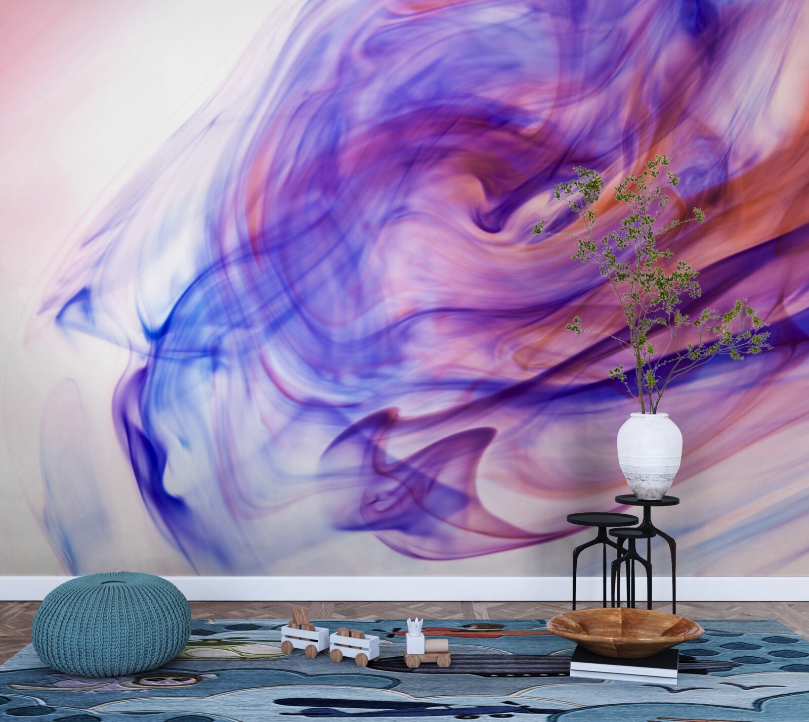 Fototapeta jasne fioletowe plamy