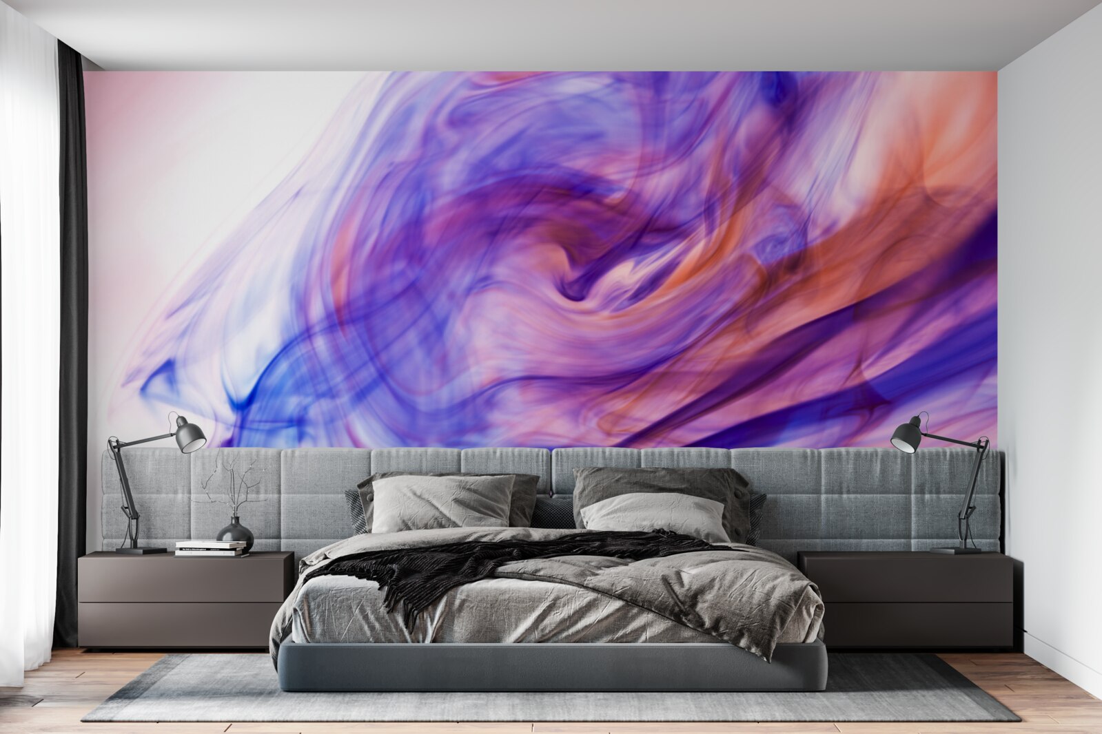 Fototapeta jasne fioletowe plamy