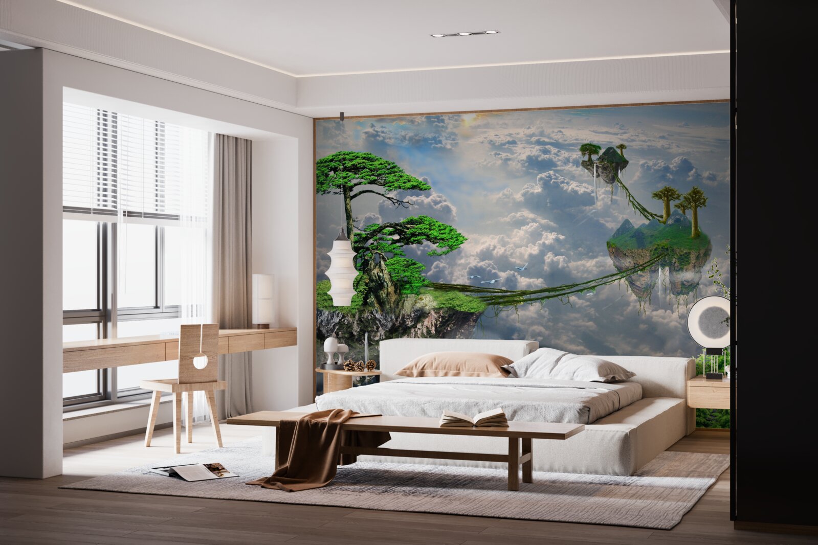 Fototapeta wyspy unoszące się na niebie