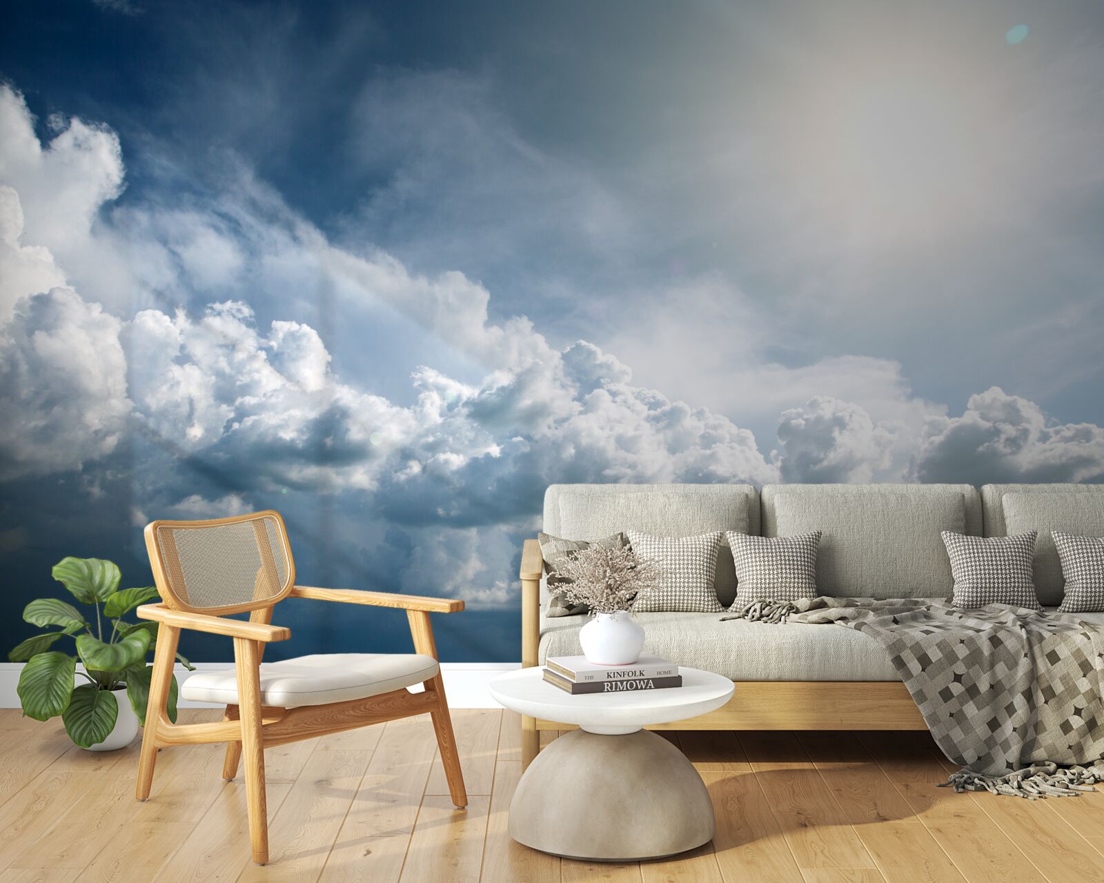 Fototapeta intensywne światło wśród burzliwych chmur