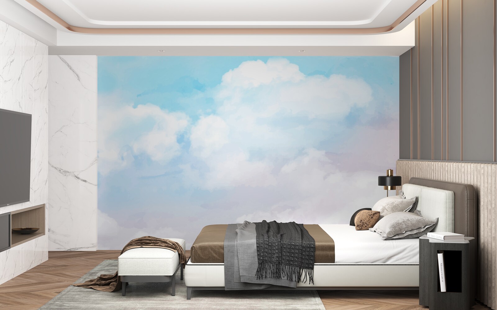 Fototapeta niebo jest jasne i kolorowe