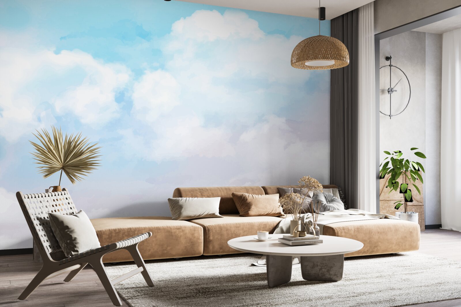 Fototapeta niebo jest jasne i kolorowe