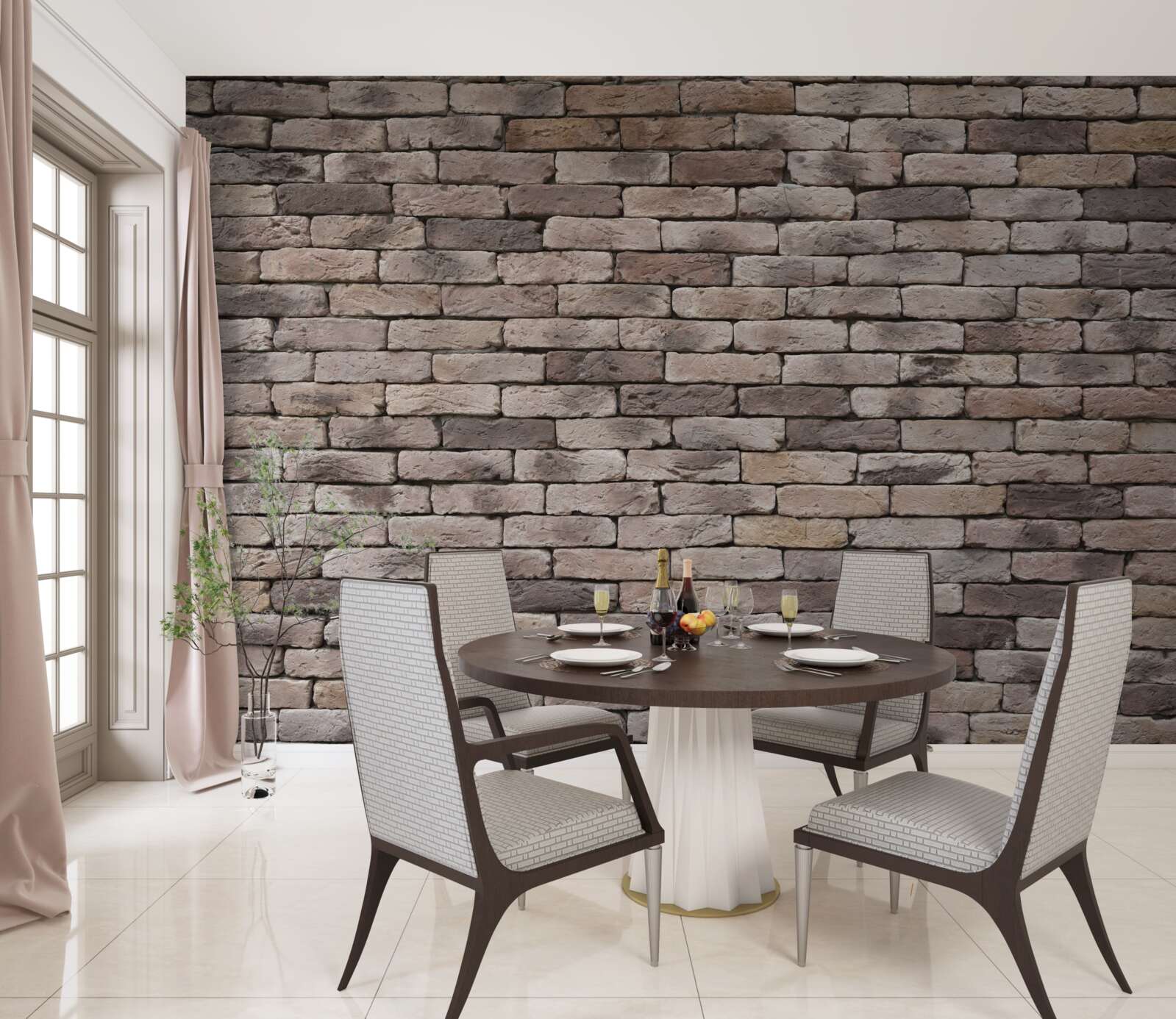 Fototapeta ręcznie formowana konstrukcja z cegły