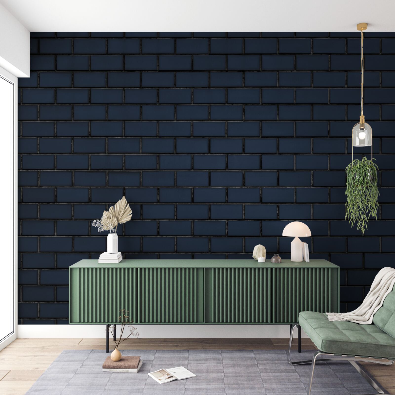 Fototapeta całkowicie ciemna ceglana ściana