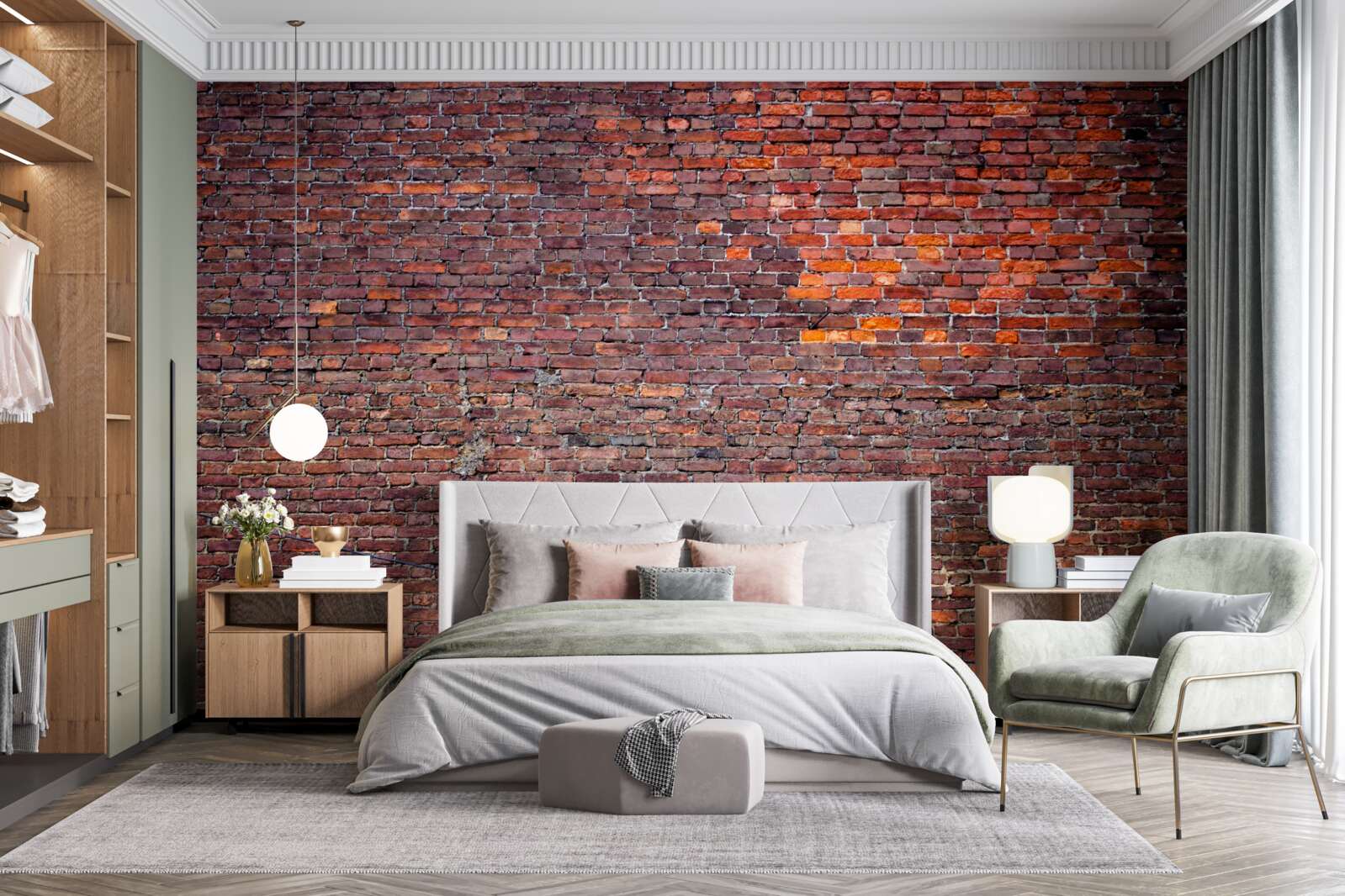 Fototapeta stary mur z czerwonej cegły