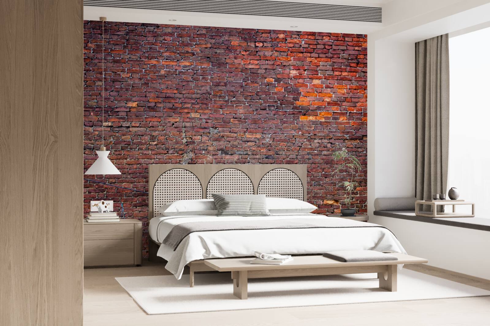 Fototapeta stary mur z czerwonej cegły