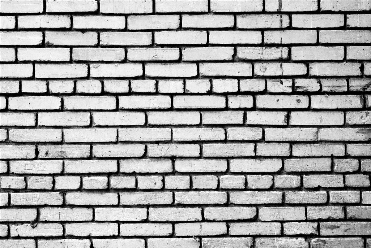 Fototapeta Ściana ozdobiona białymi cegłami