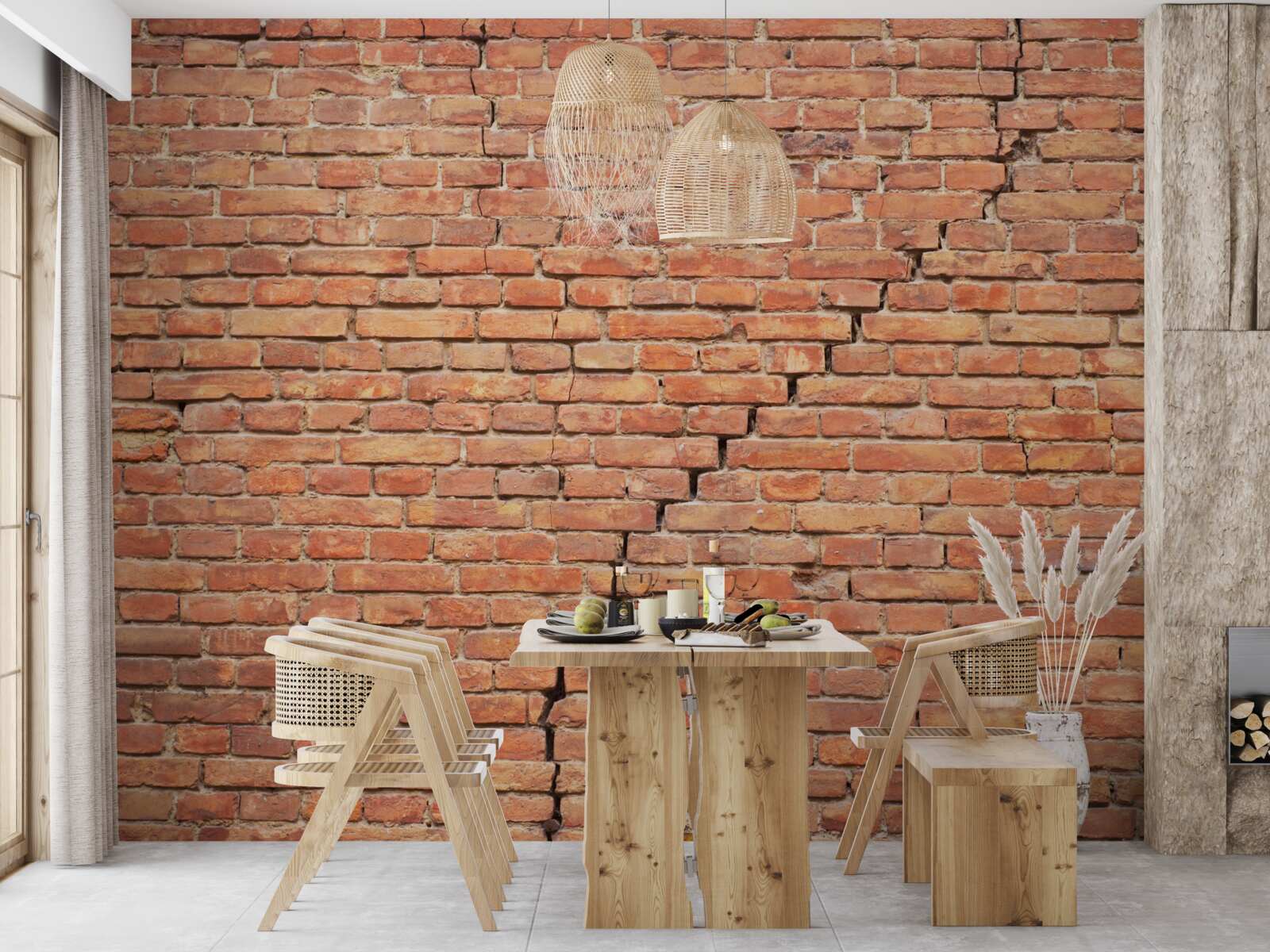 Fototapeta znaczące pęknięcie w ścianie