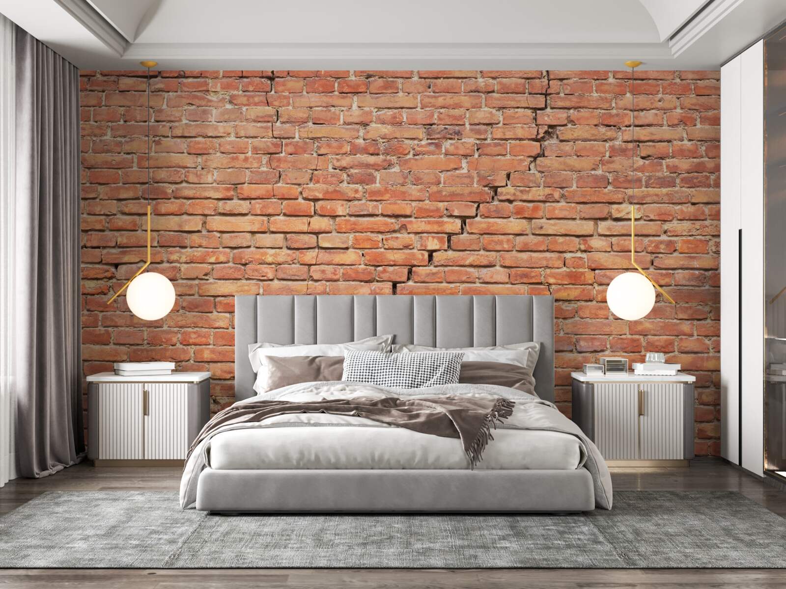 Fototapeta znaczące pęknięcie w ścianie