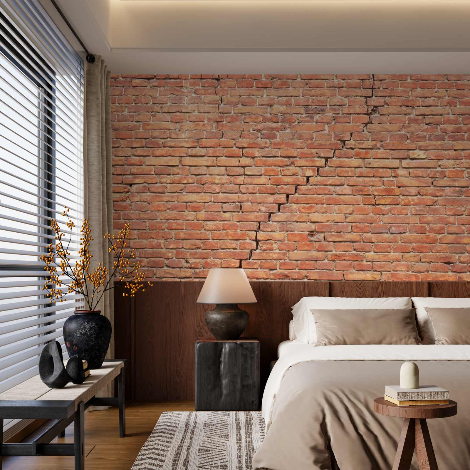 Fototapeta znaczące pęknięcie w ścianie