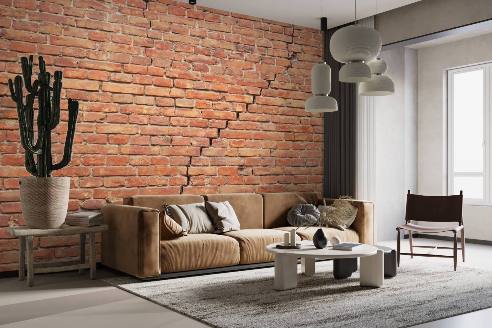 Fototapeta znaczące pęknięcie w ścianie