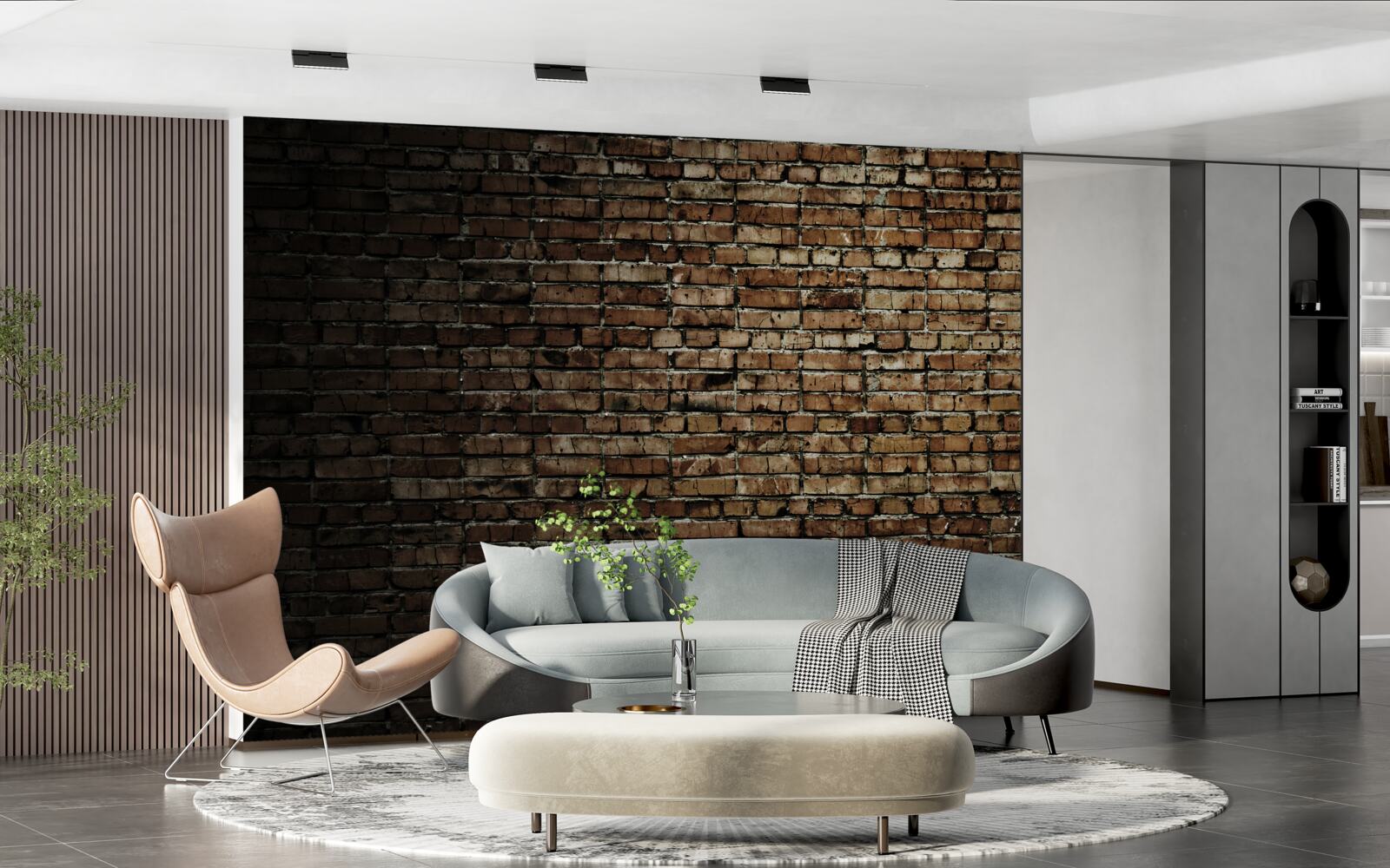 Fototapeta ciemny mur z cegły