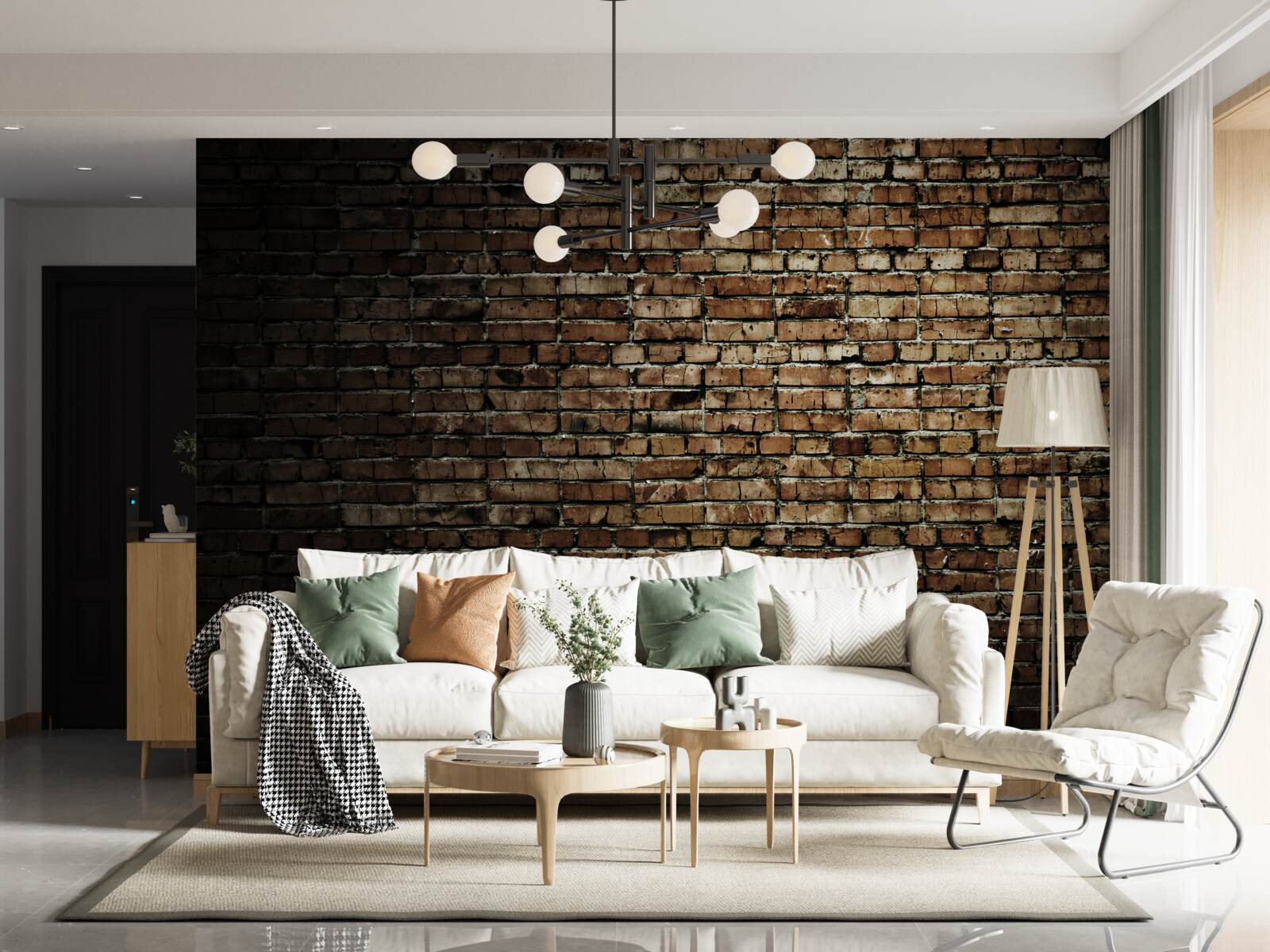 Fototapeta ciemny mur z cegły