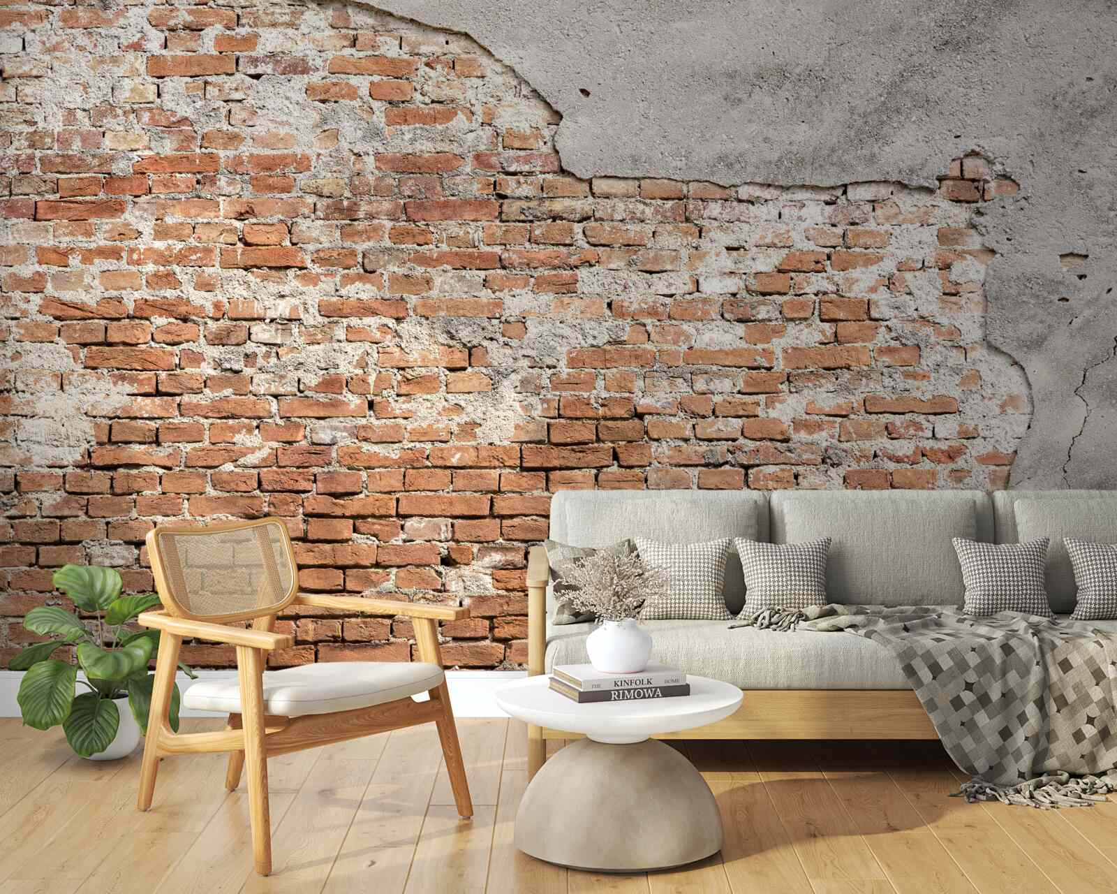 Fototapeta część starożytnej ceglanej bariery