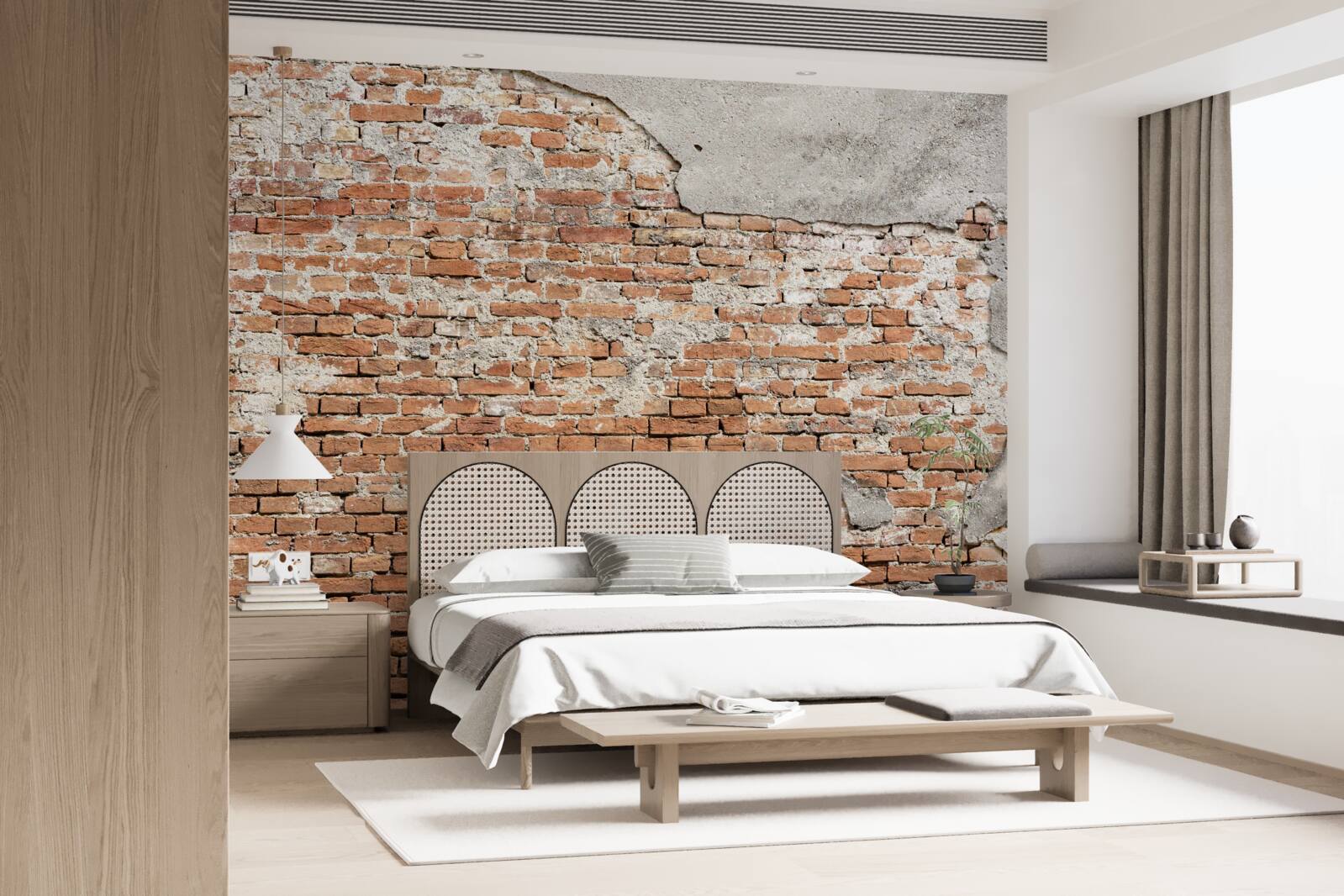 Fototapeta część starożytnej ceglanej bariery