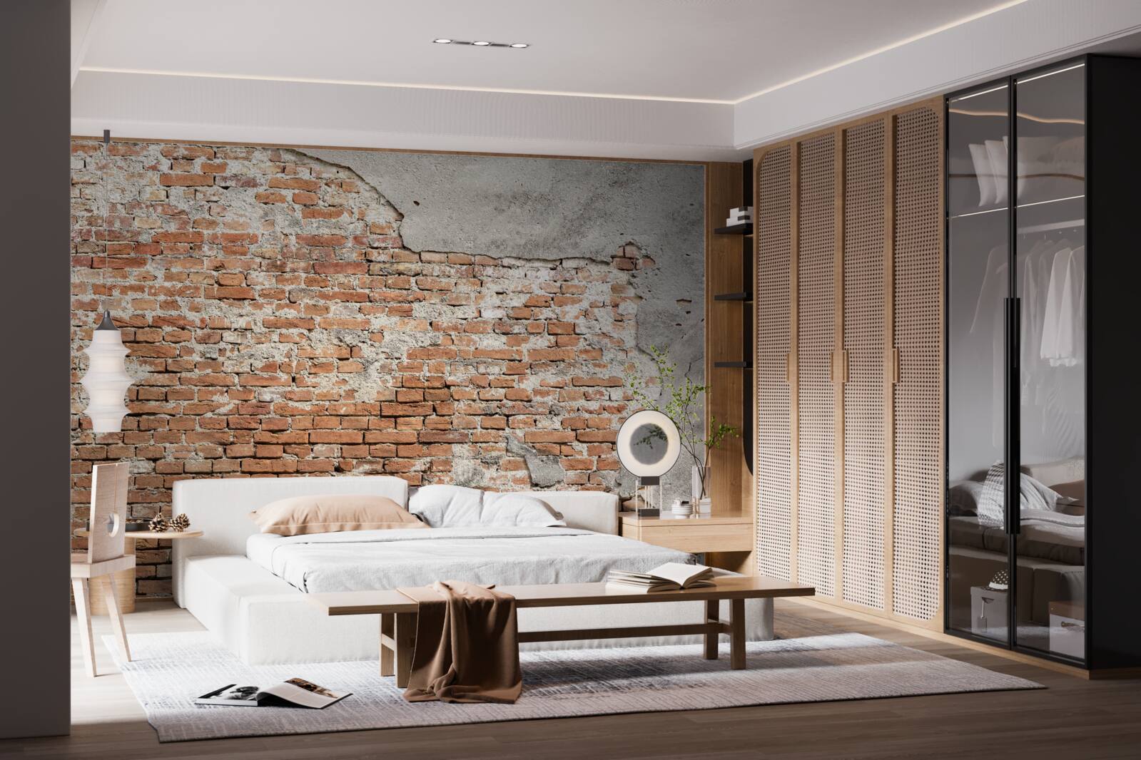 Fototapeta część starożytnej ceglanej bariery