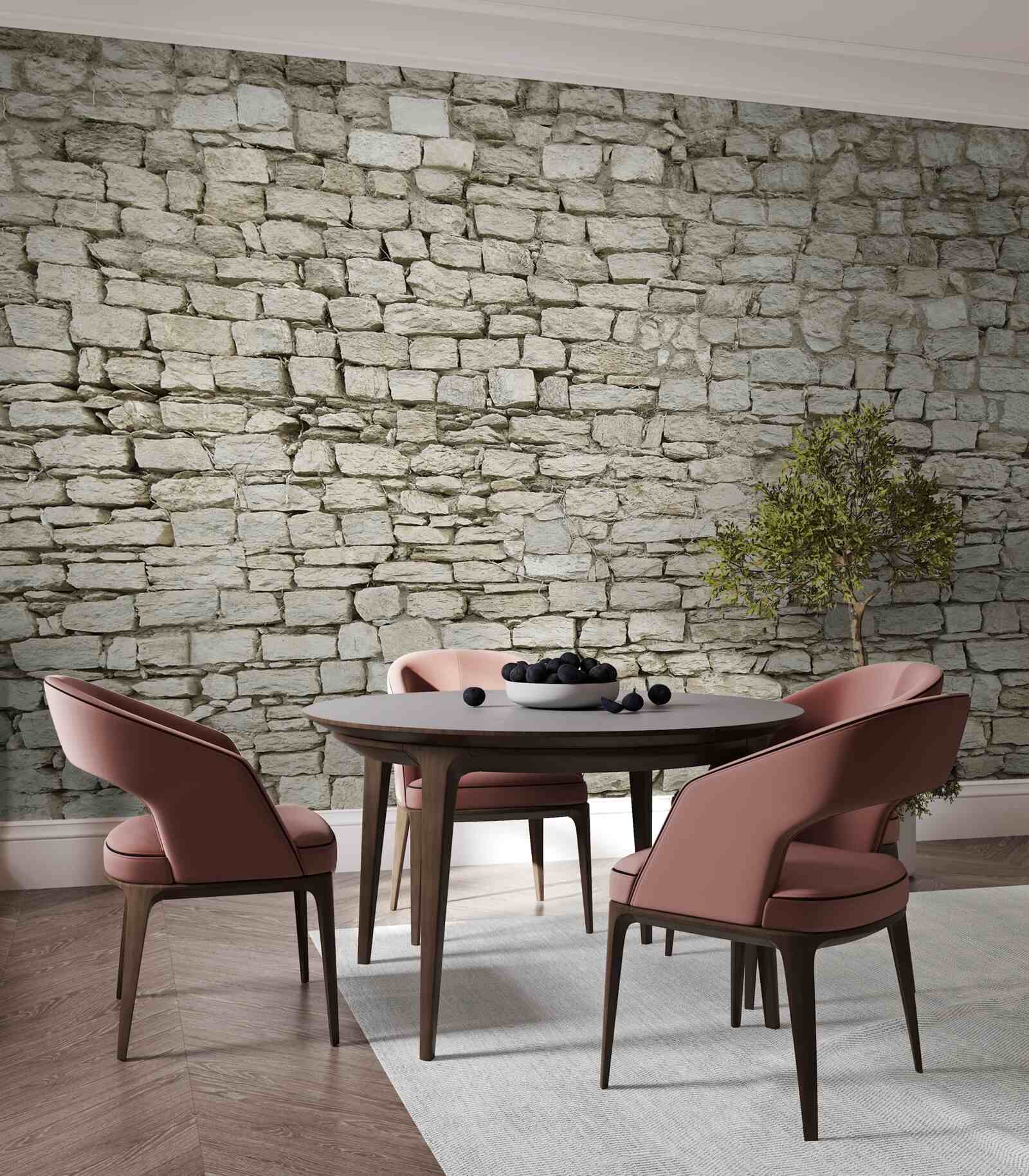 Fototapeta rozproszone układanie kamiennej ściany