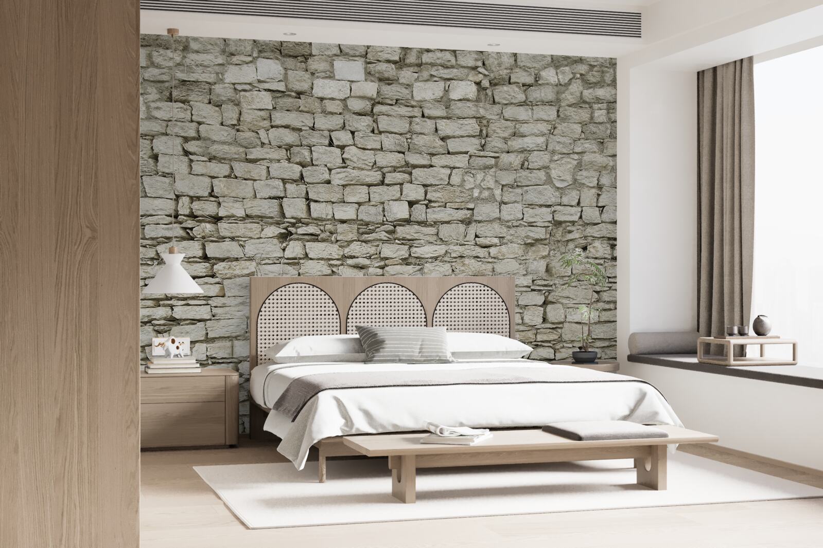 Fototapeta rozproszone układanie kamiennej ściany