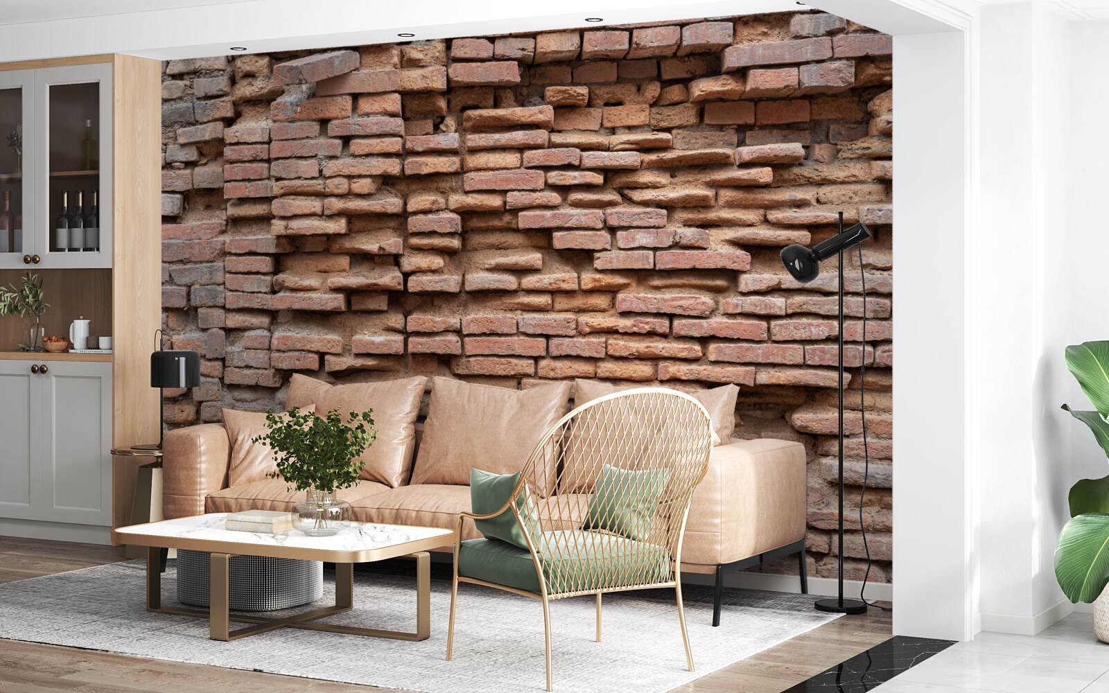 Fototapeta mur z kamienia, który się rozpada