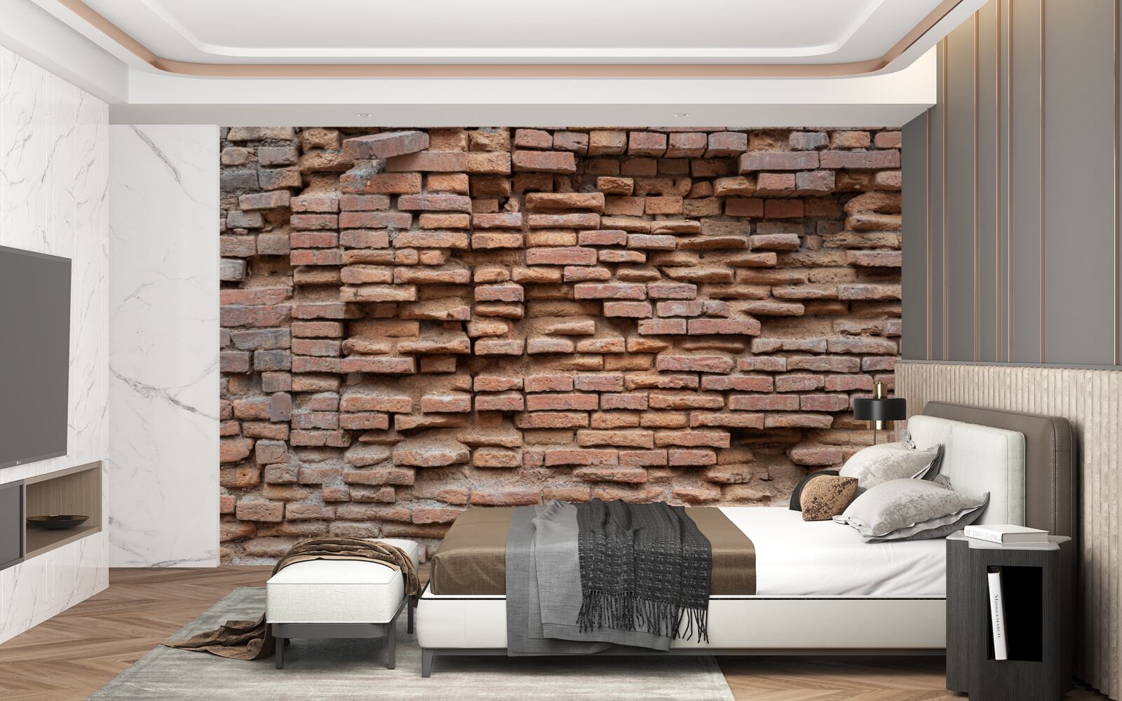 Fototapeta mur z kamienia, który się rozpada