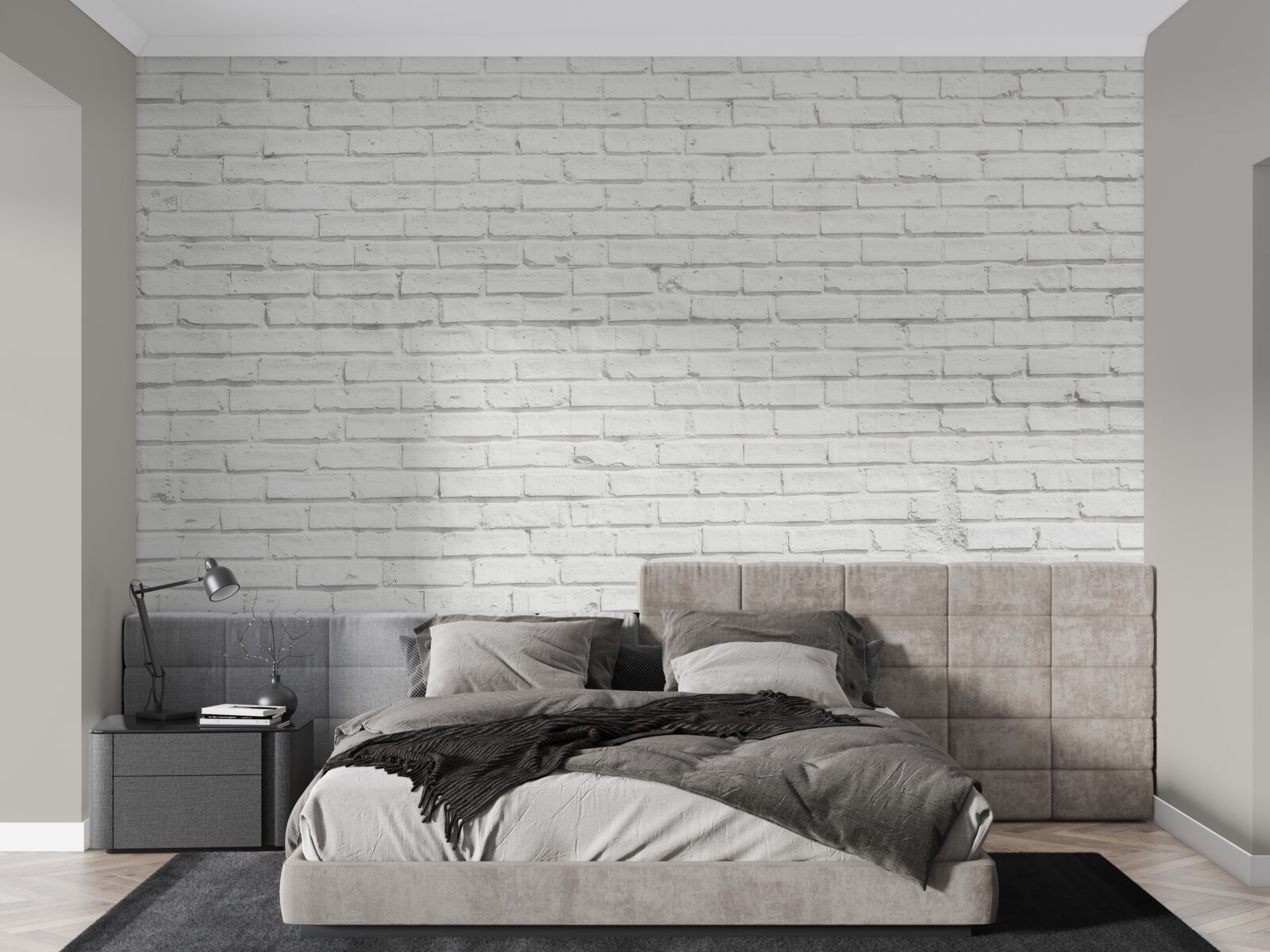 Fototapeta podstawa z białej cegły