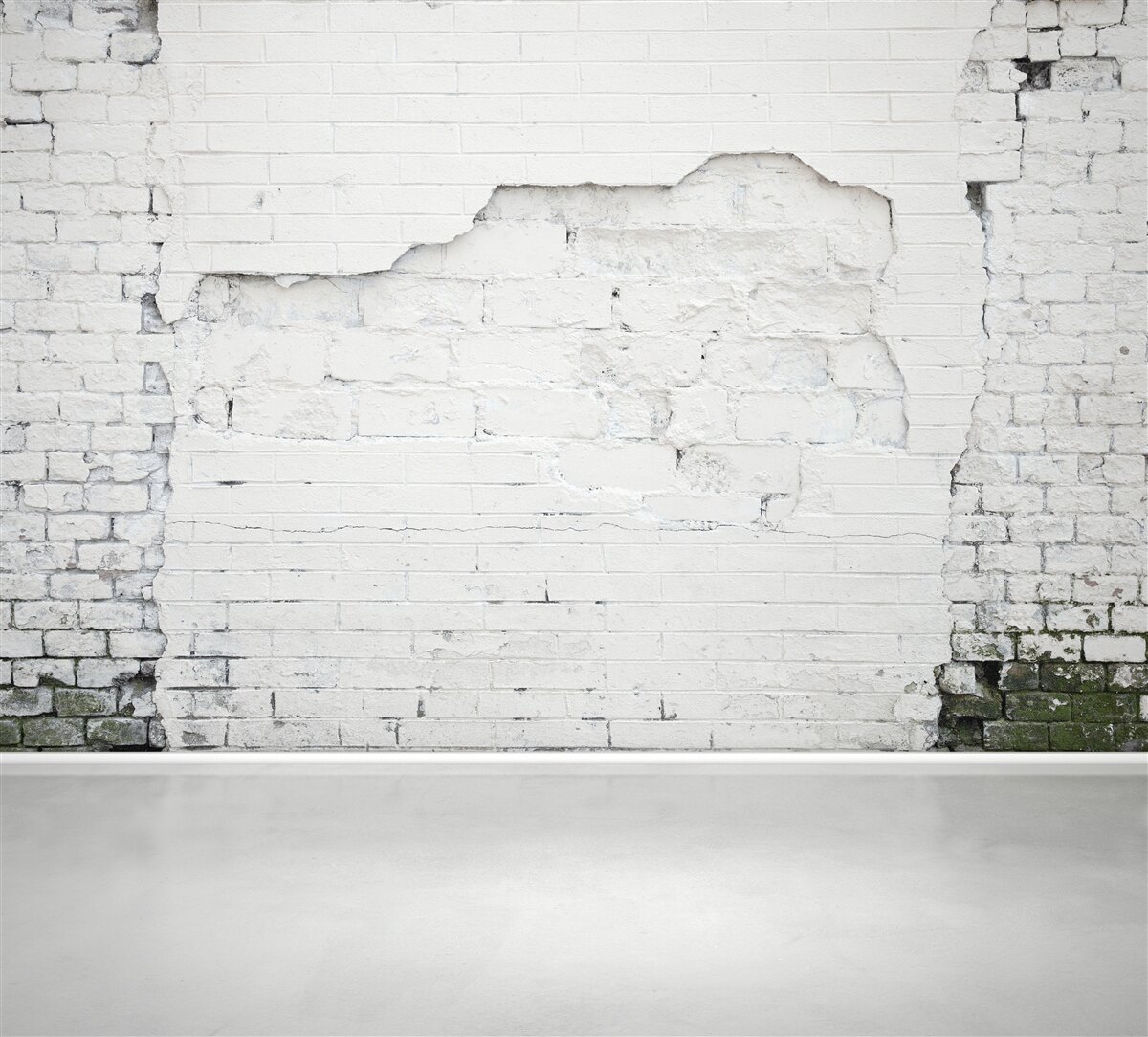 Fototapeta mur ceglany narażony na działanie czasu