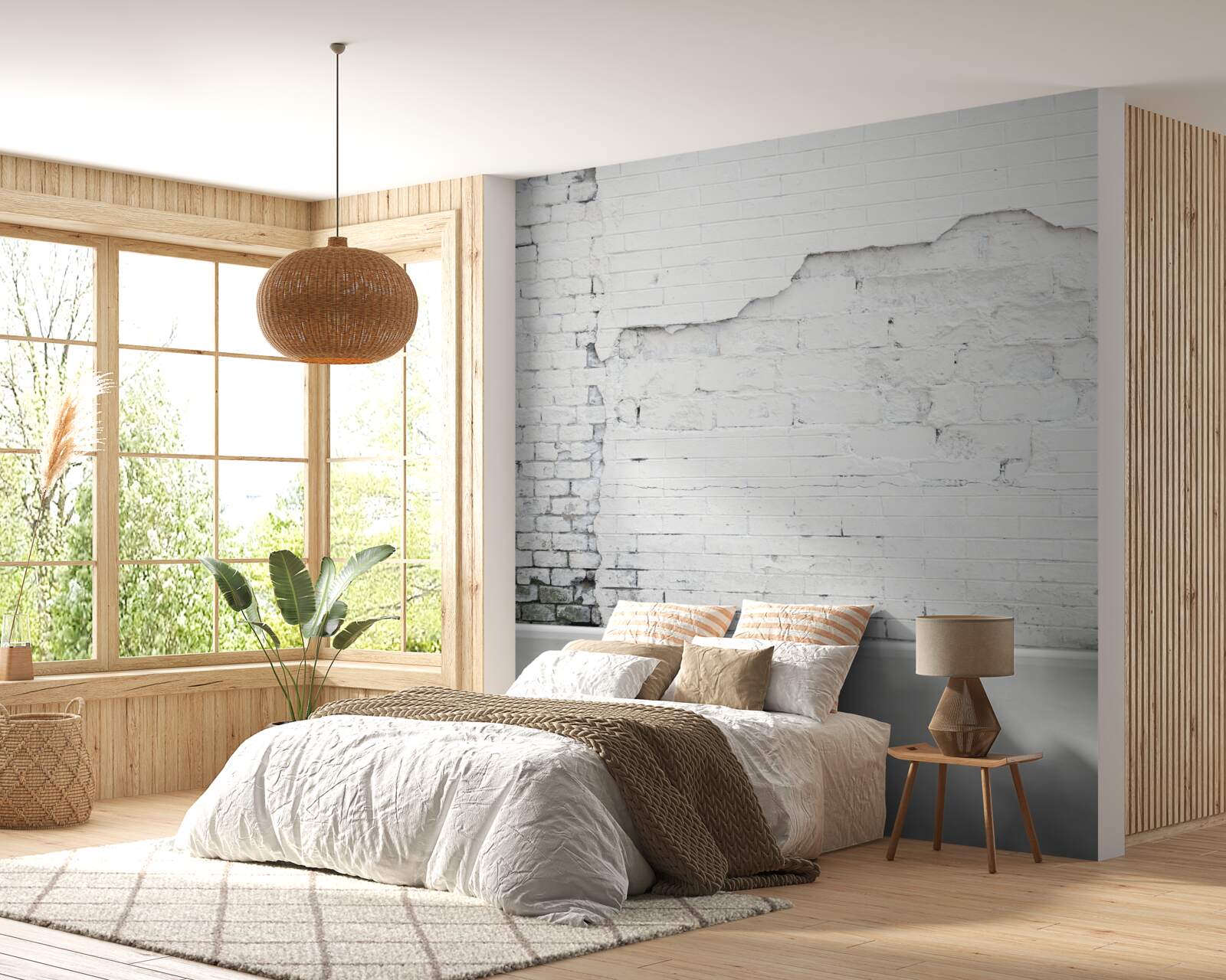 Fototapeta mur ceglany narażony na działanie czasu