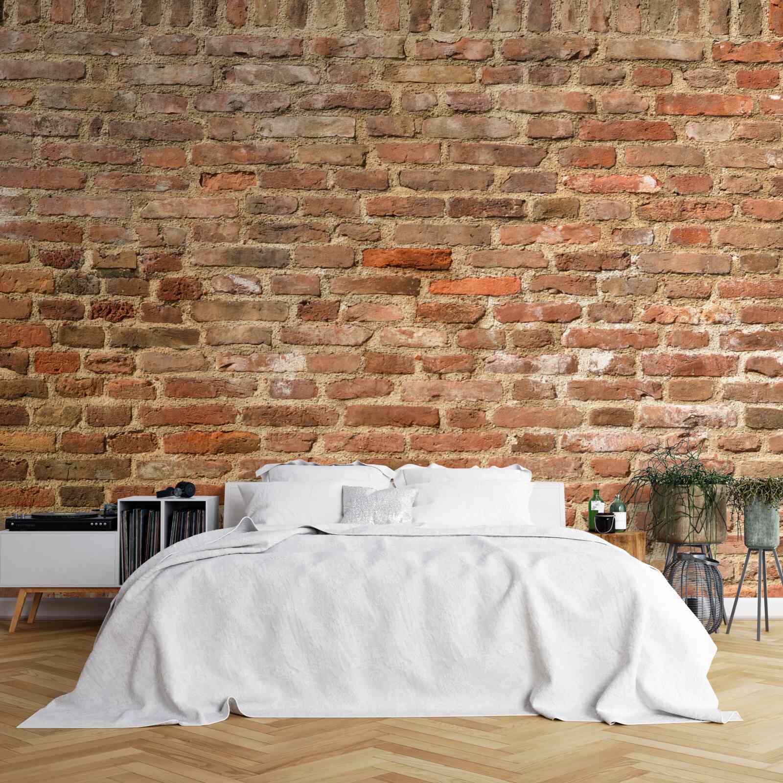 Fototapeta stary brązowy mur z cegły