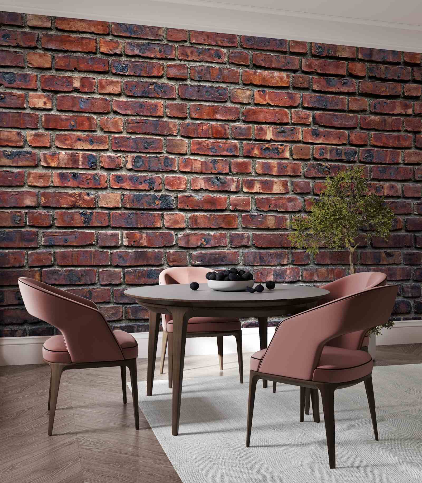 Fototapeta ciemna ceglana ściana