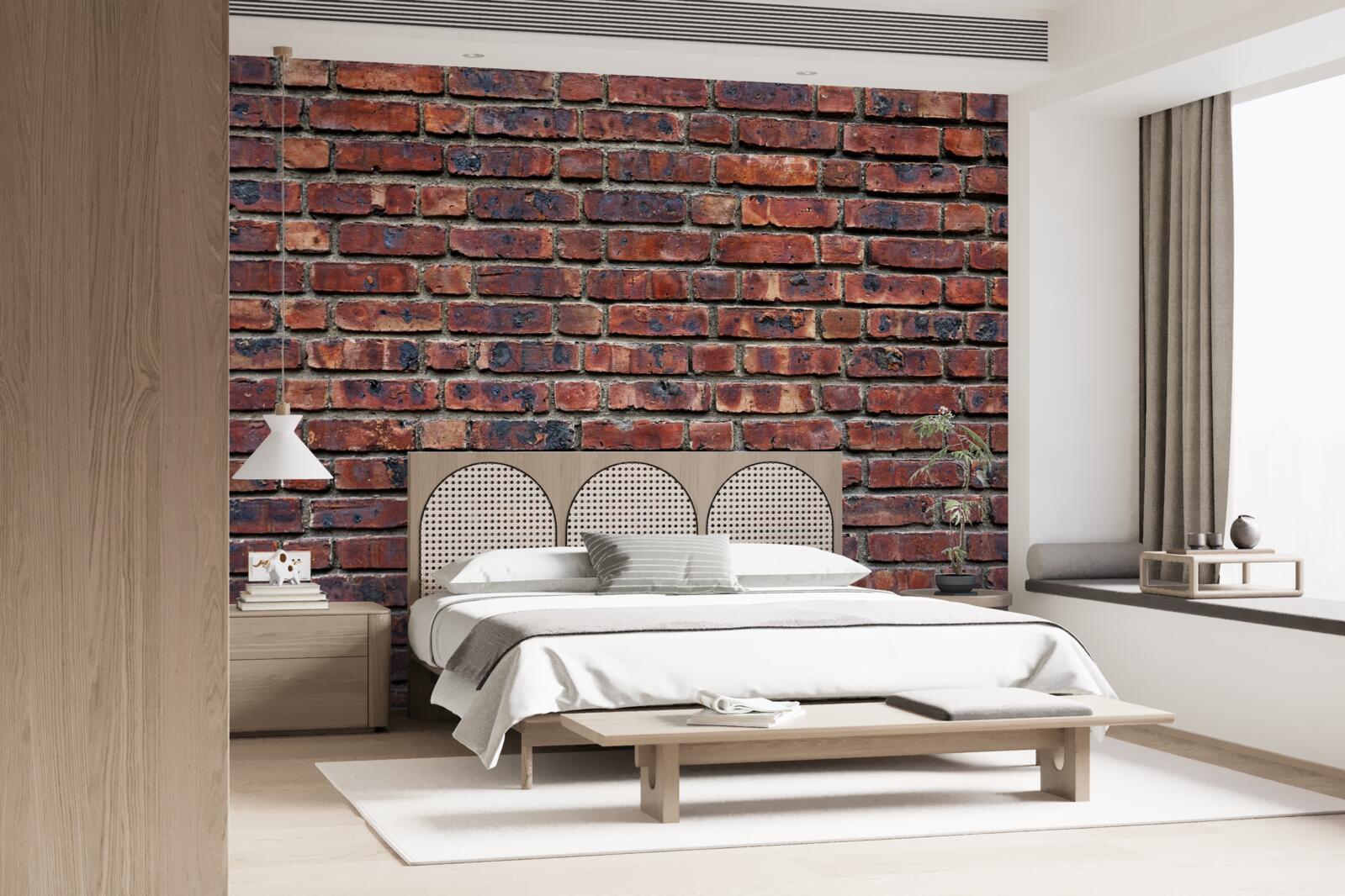 Fototapeta ciemna ceglana ściana