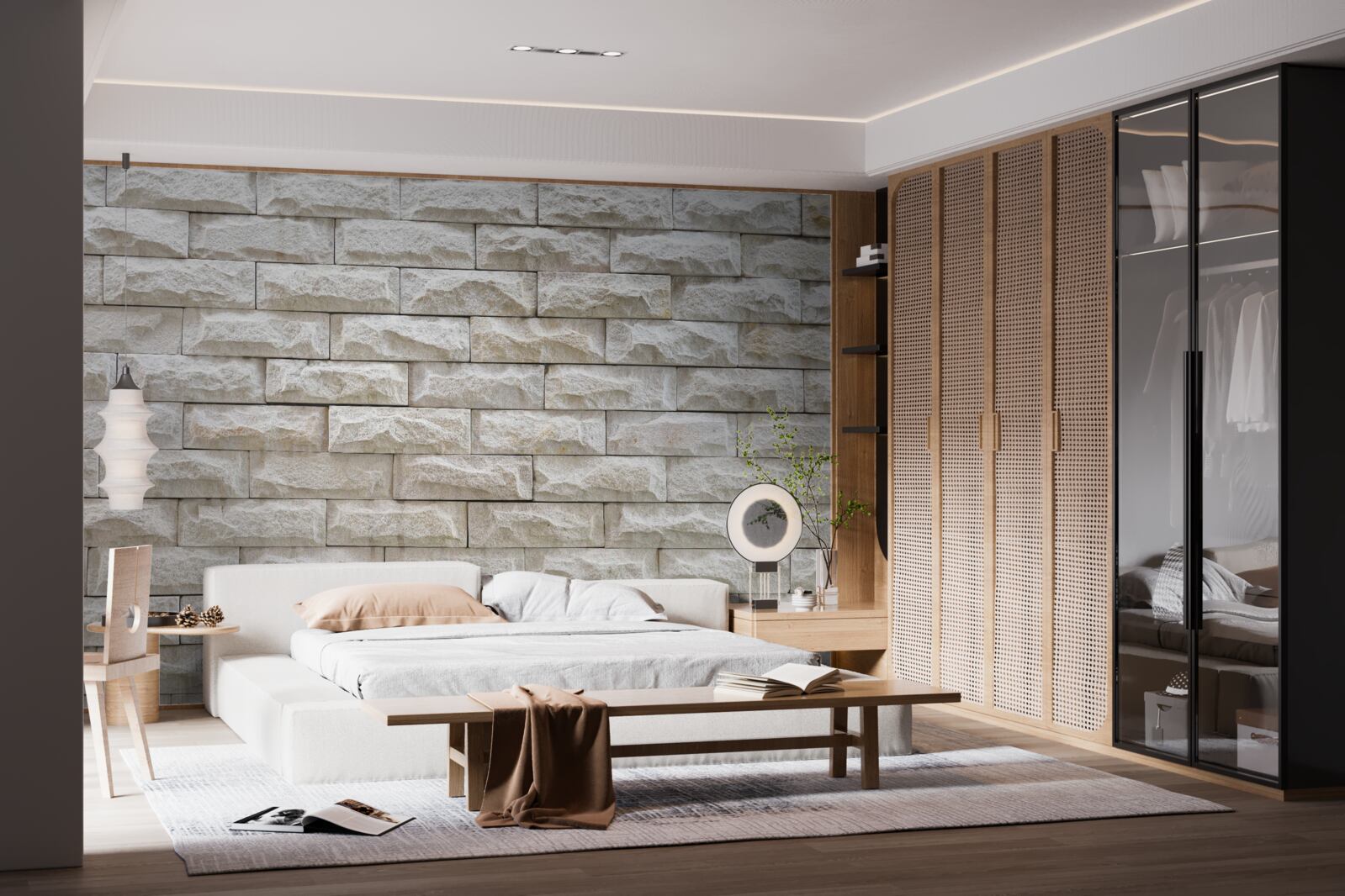 Fototapeta jasna kamienna ściana