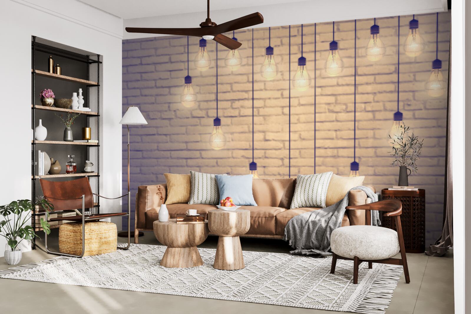 Fototapeta na tle ściany w kolorze cyprysu widnieje serce wykonane ze świetlówek