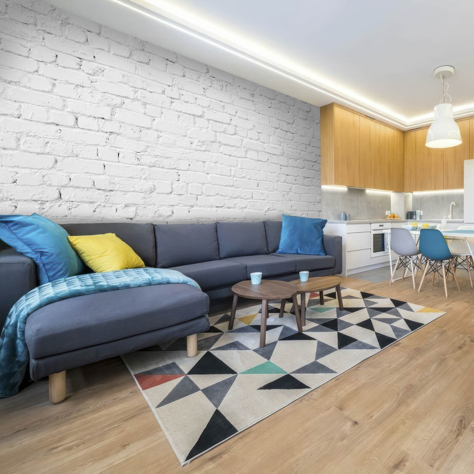 Fototapeta biały ceglany mur