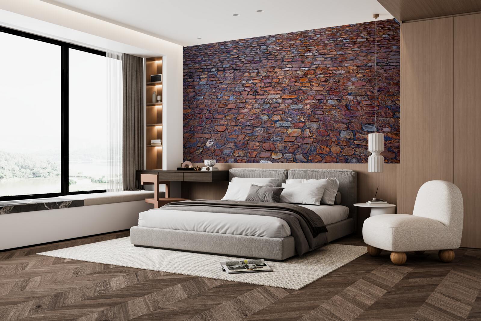 Fototapeta starożytna ulica wyłożona kostką brukową