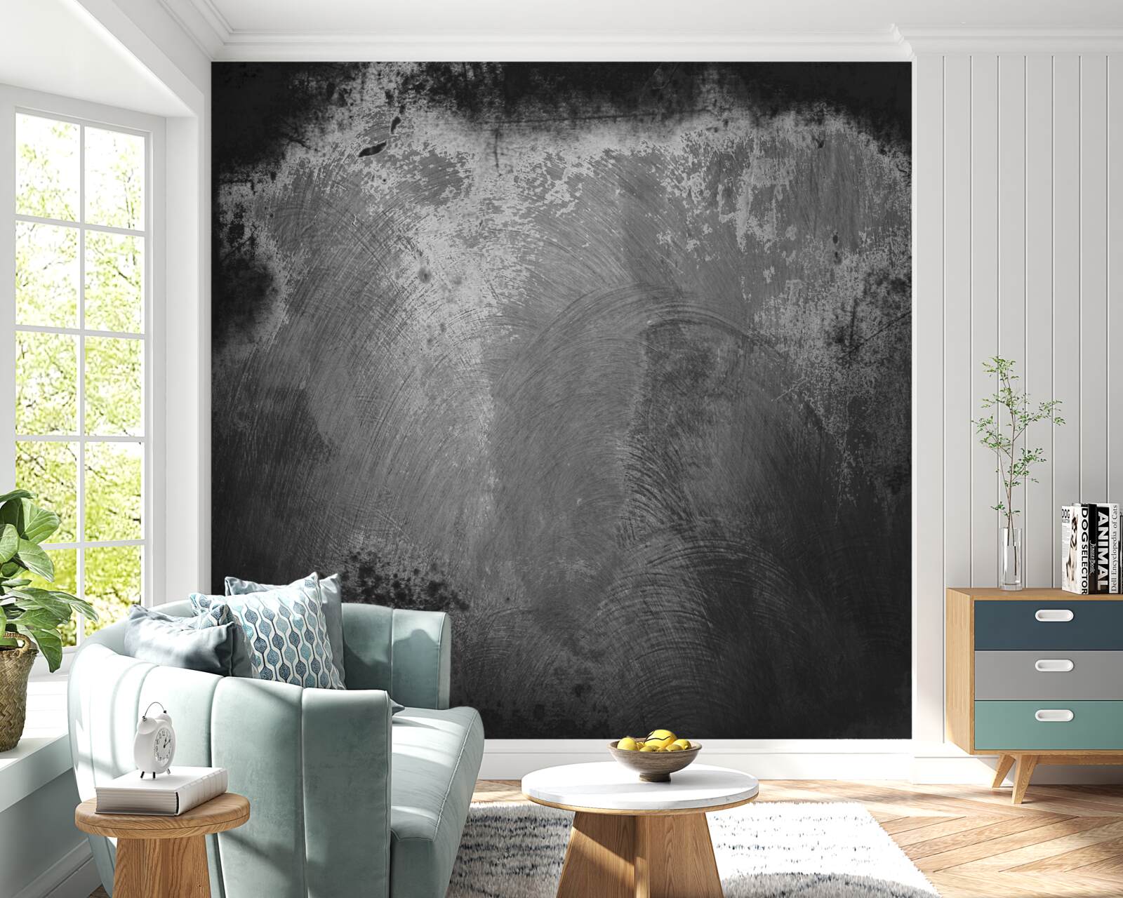 Fototapeta intensywnie czarna i przerażająca ściana