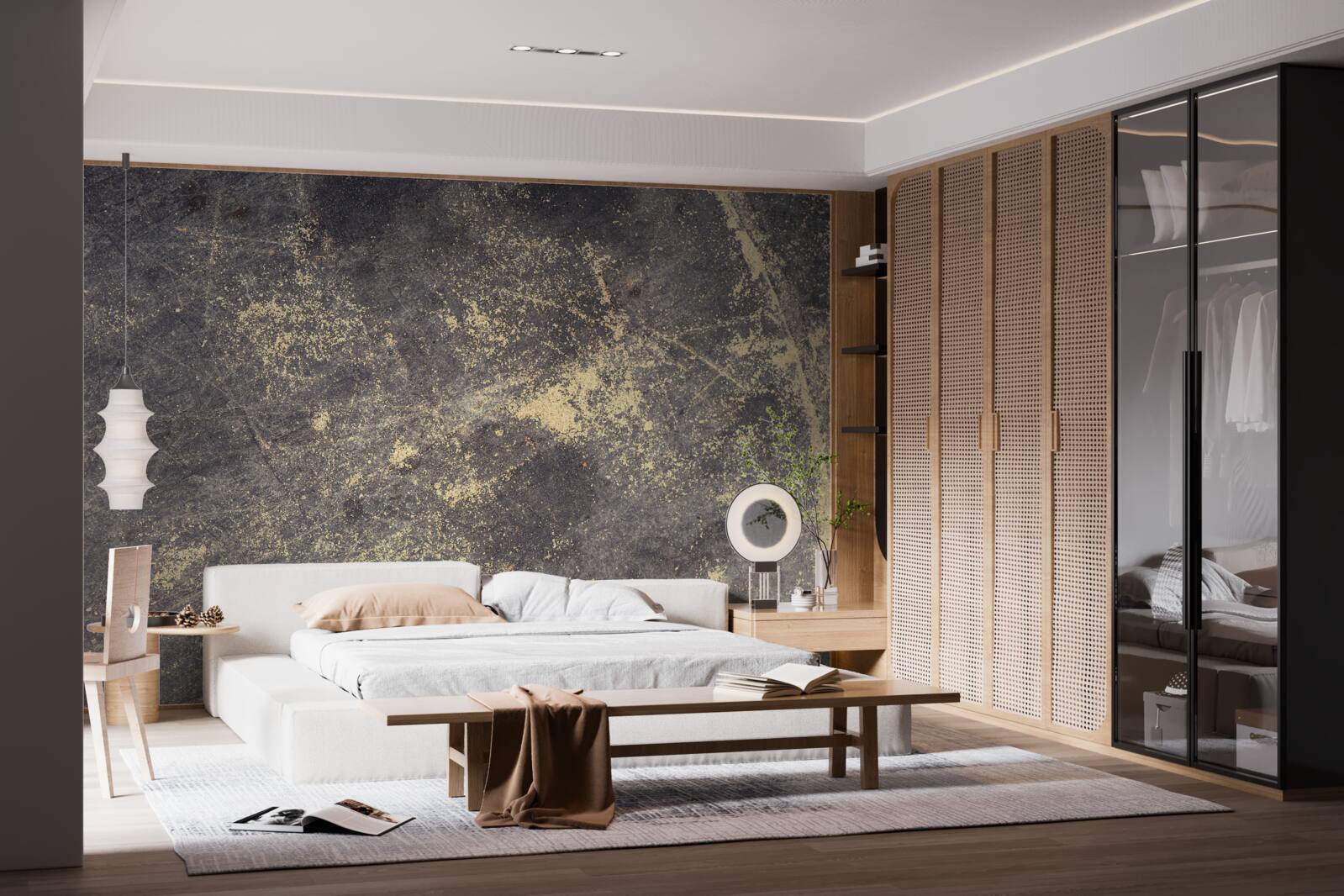 Fototapeta struktura betonu zarysowanego