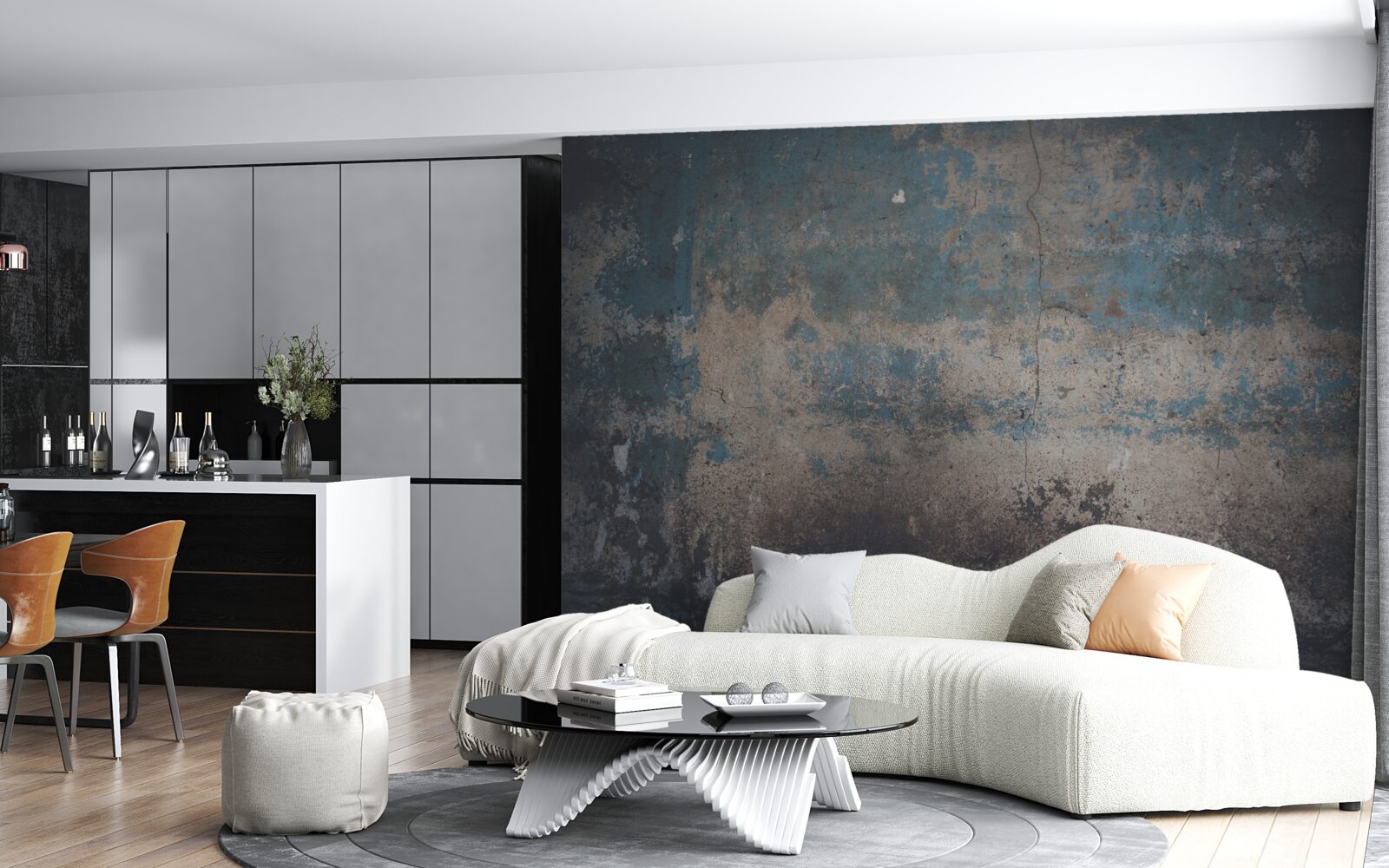 Fototapeta struktura ściany zatarta przez czas