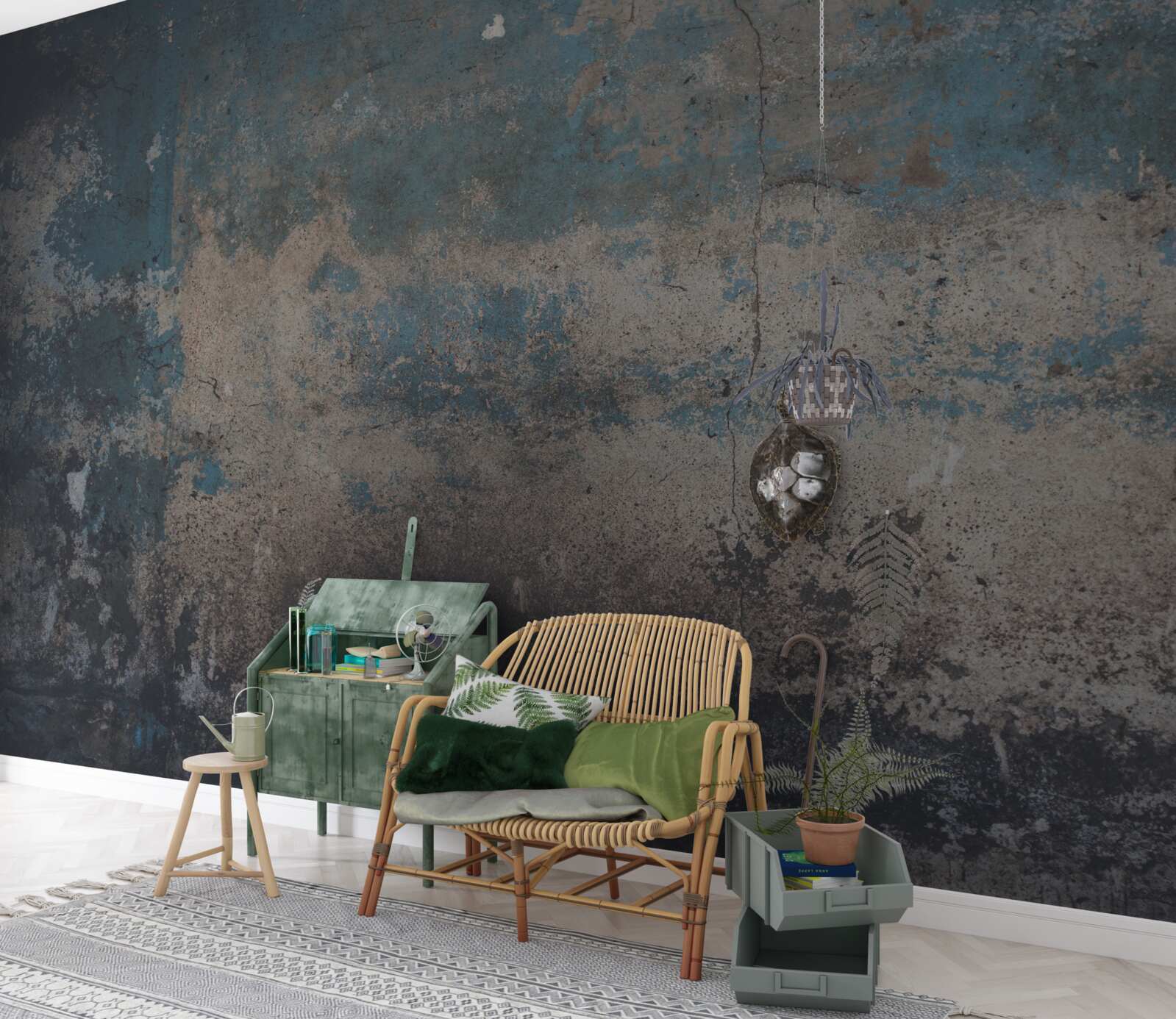 Fototapeta struktura ściany zatarta przez czas