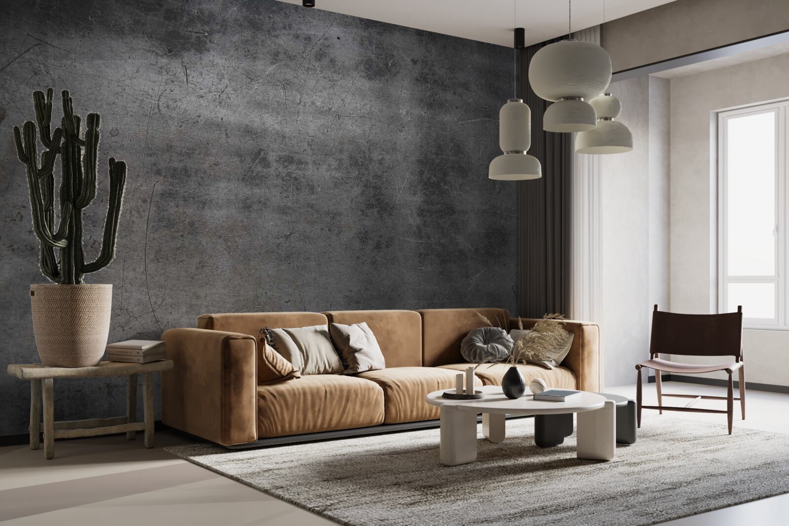 Fototapeta metaliczny grunge w ciemnych kolorach