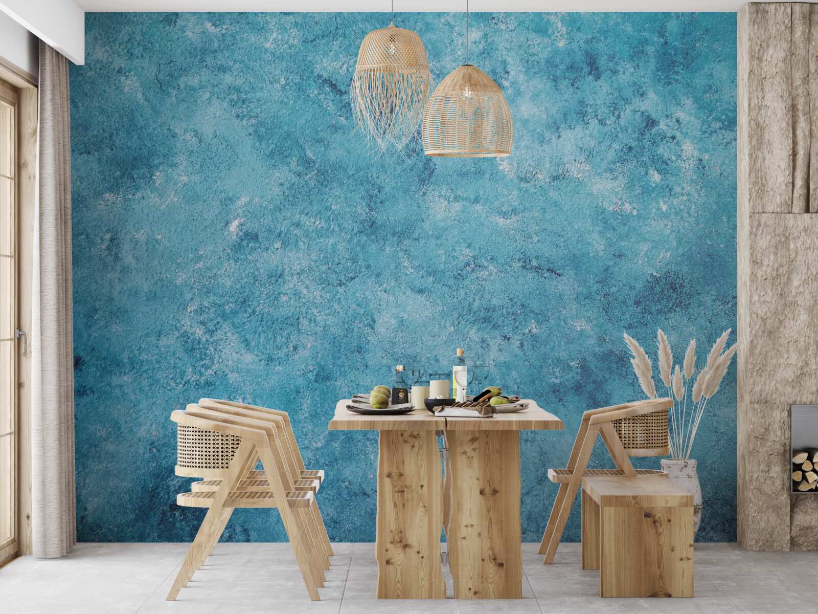 Fototapeta konceptualna fala niebieskiego migotania