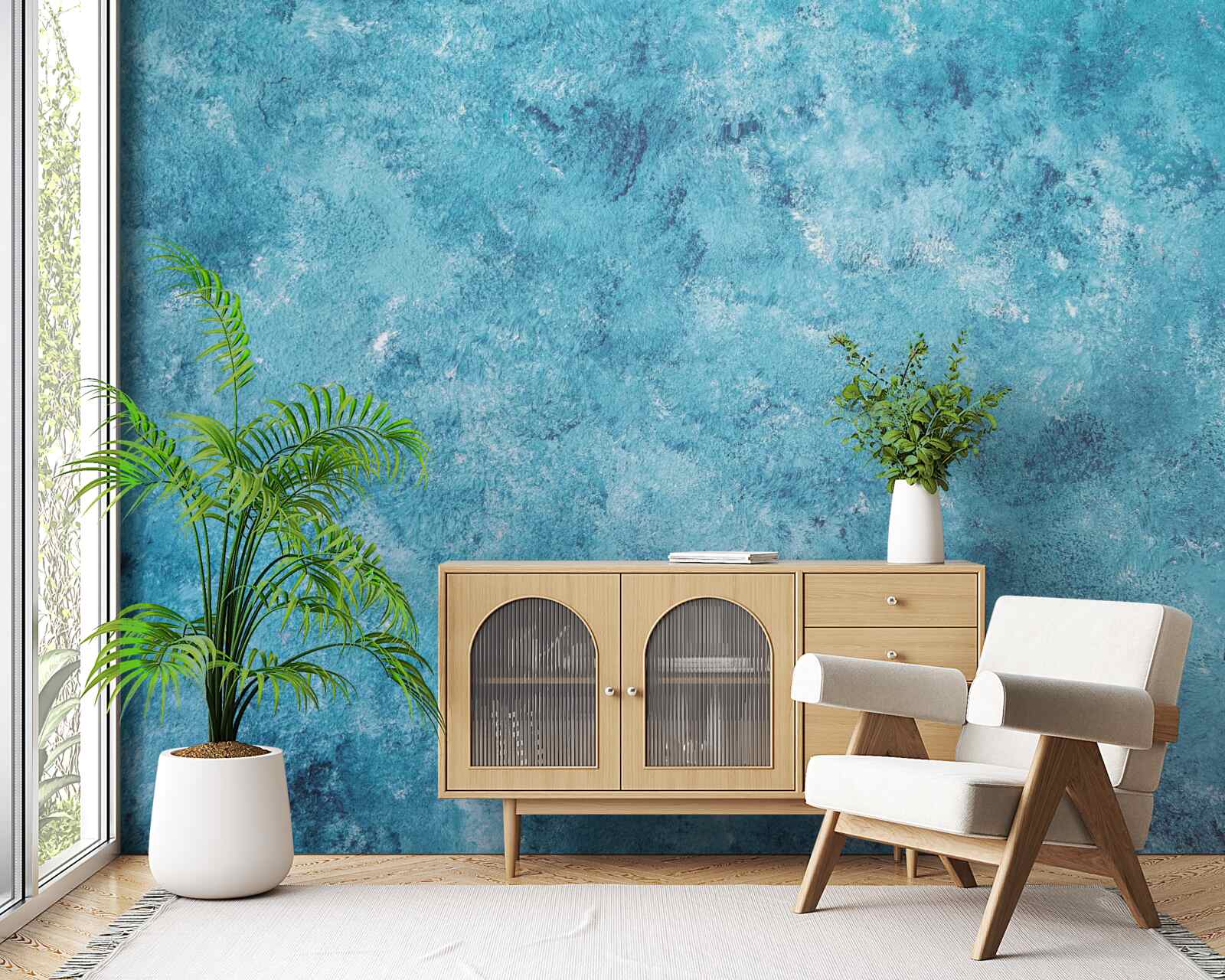 Fototapeta konceptualna fala niebieskiego migotania