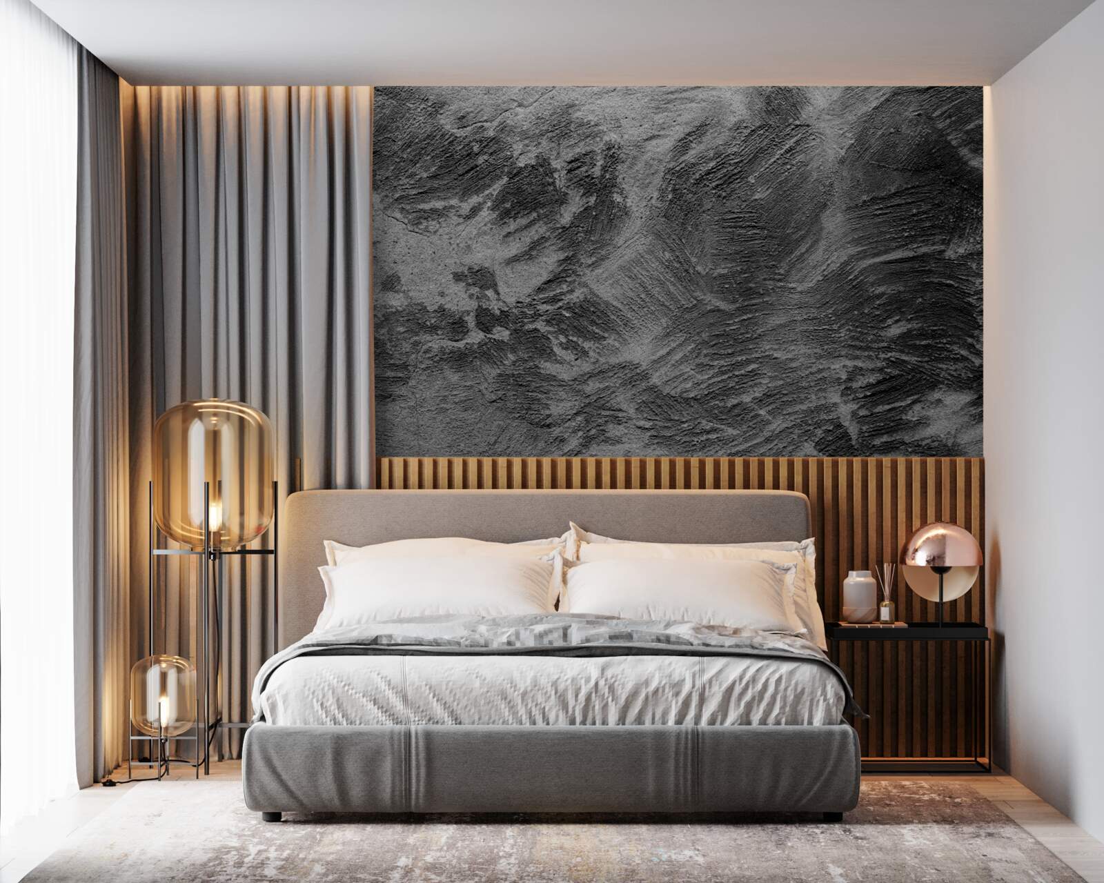 Fototapeta dekoracyjne paski w jasnych i ciemnych odcieniach