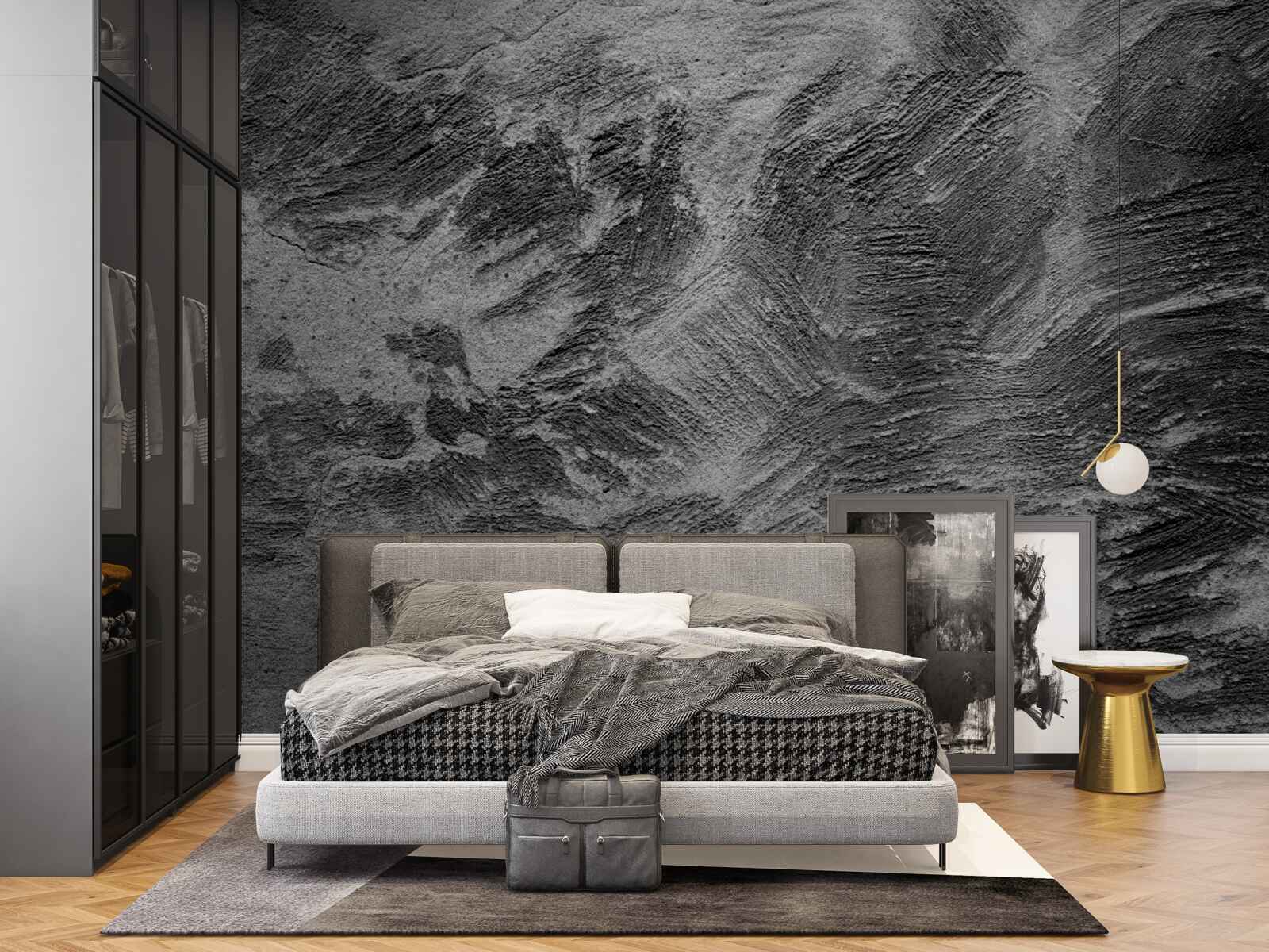 Fototapeta dekoracyjne paski w jasnych i ciemnych odcieniach