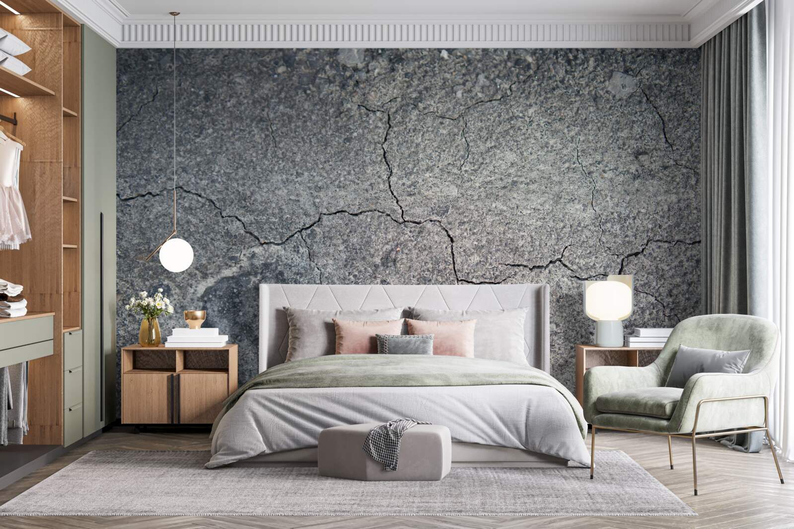 Fototapeta stan wysuszonej gleby