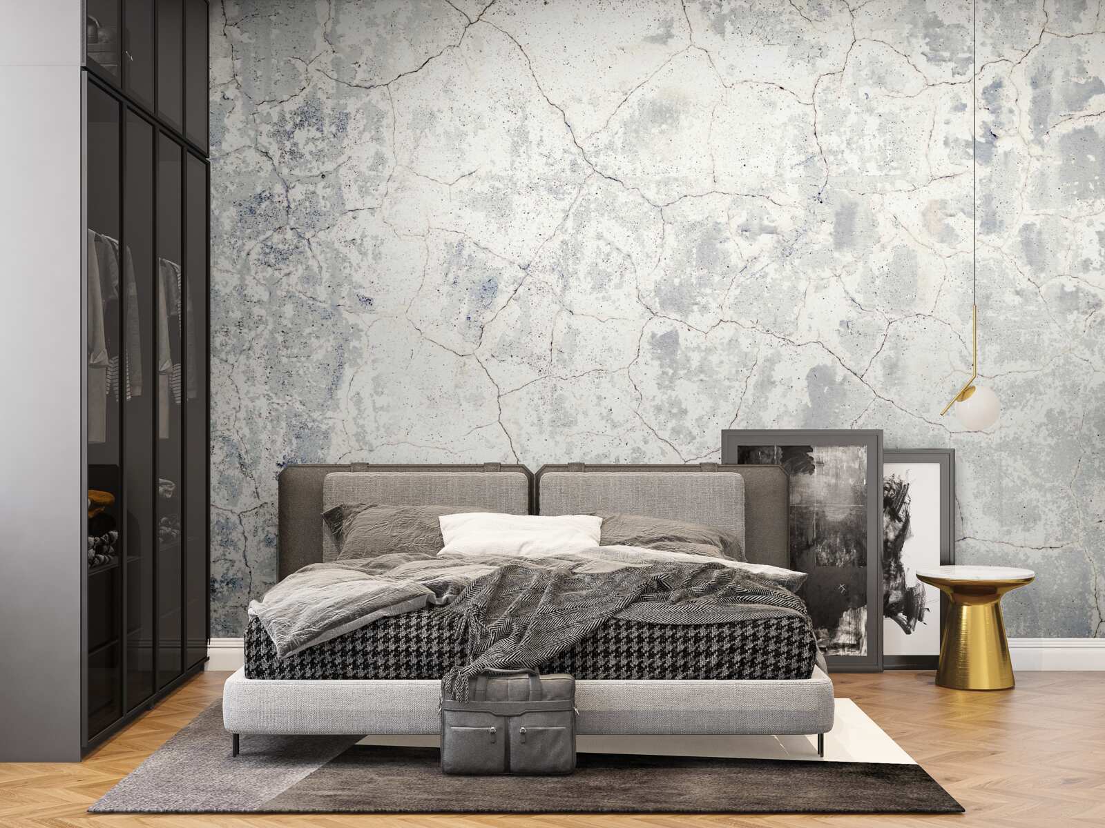 Fototapeta na szczycie cementowej bariery