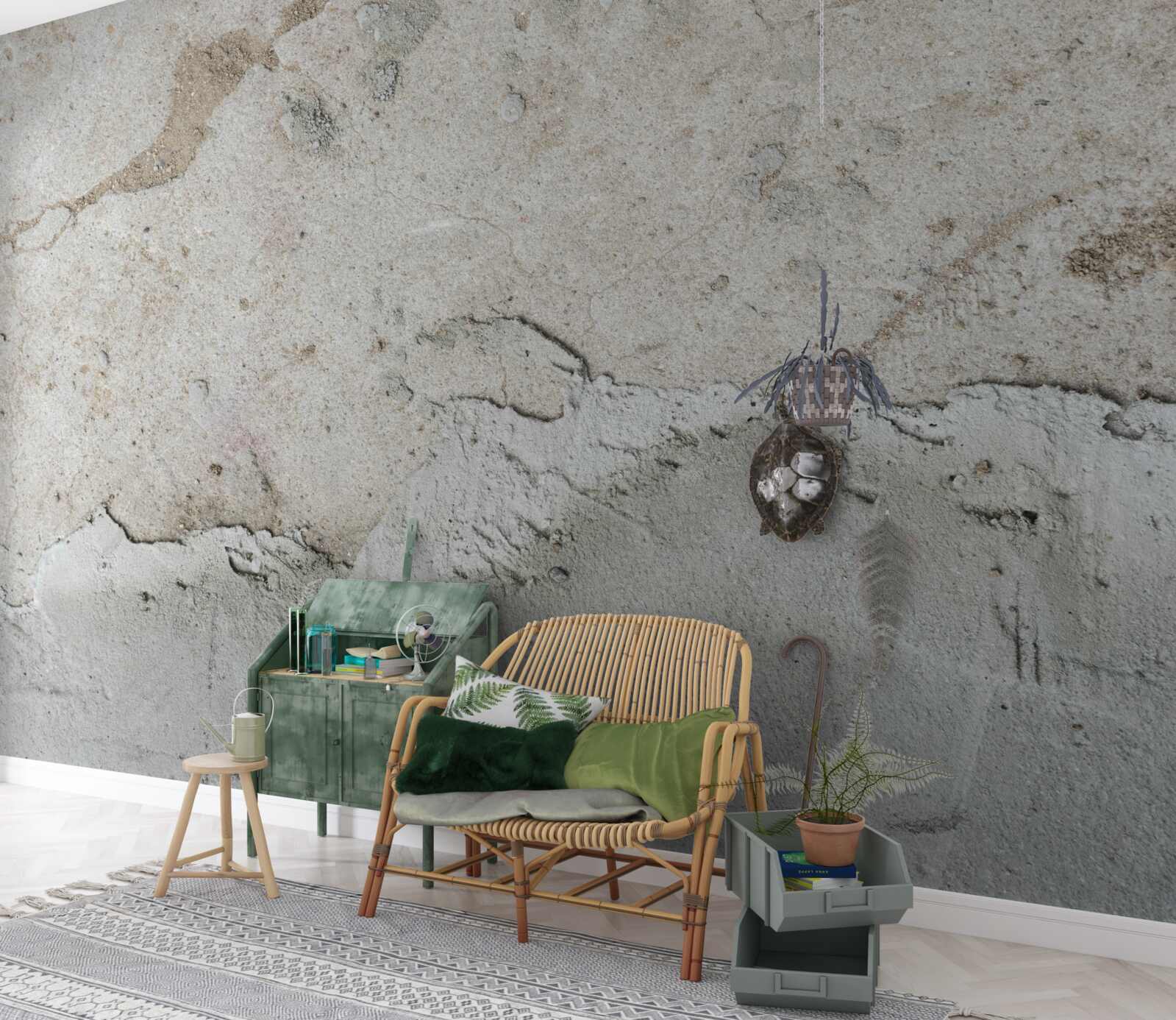 Fototapeta betonowa ściana z wadami