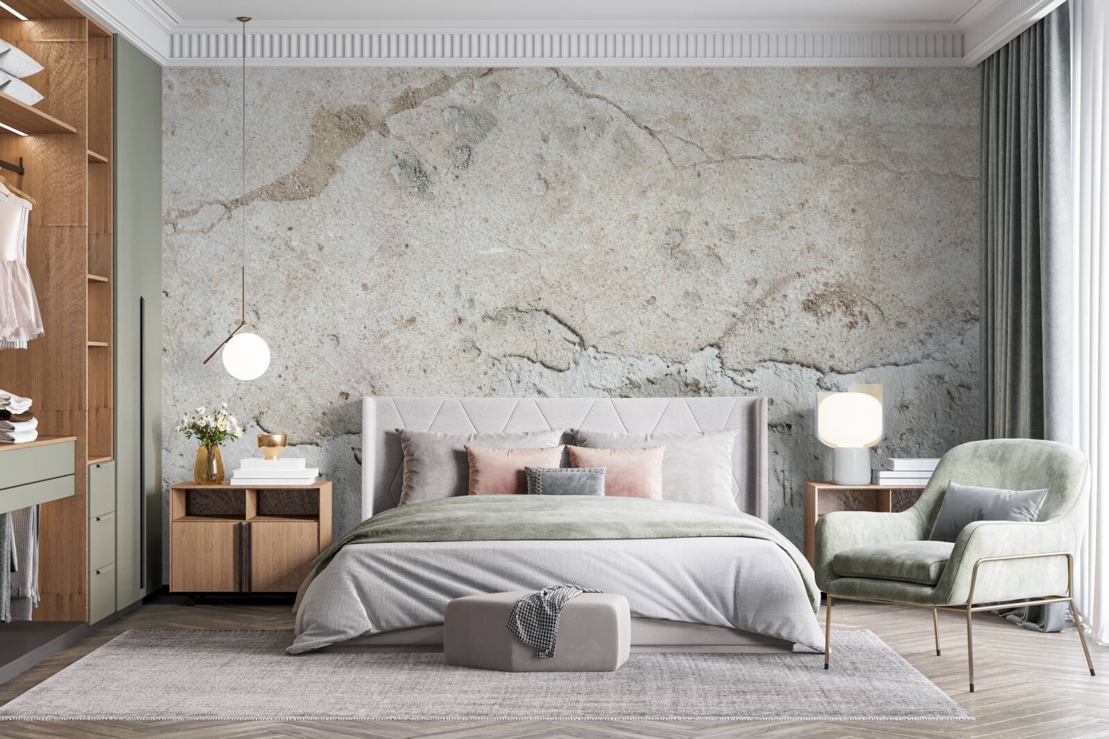 Fototapeta betonowa ściana z wadami