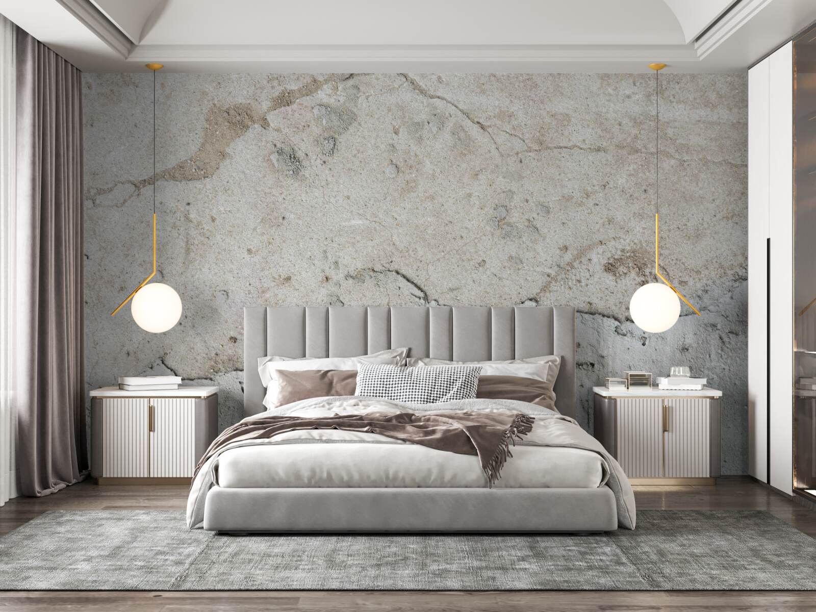 Fototapeta betonowa ściana z wadami