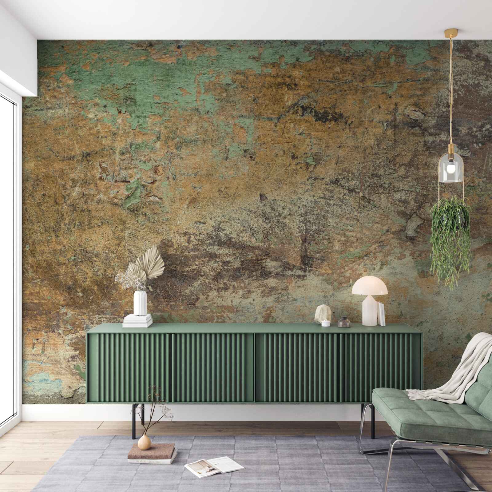 Fototapeta Ściana z abstrakcyjną rdzą