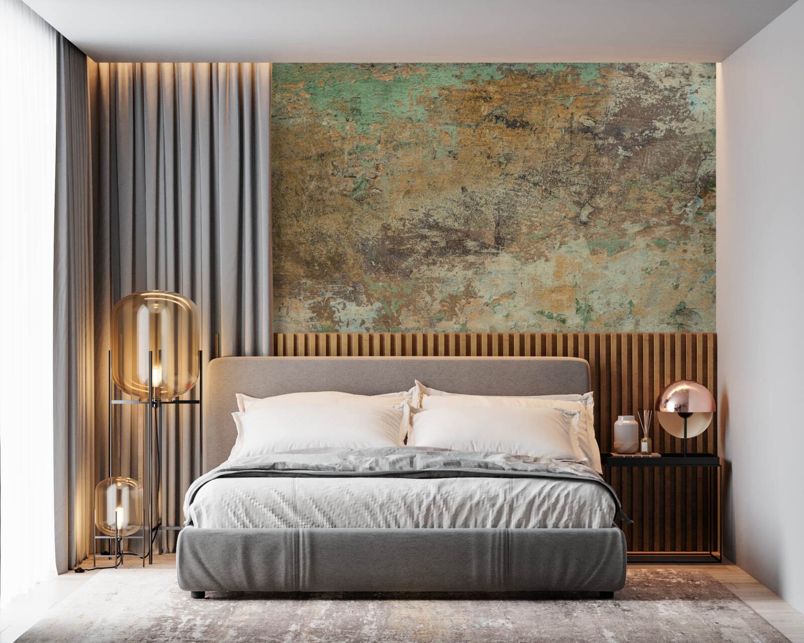 Fototapeta Ściana z abstrakcyjną rdzą